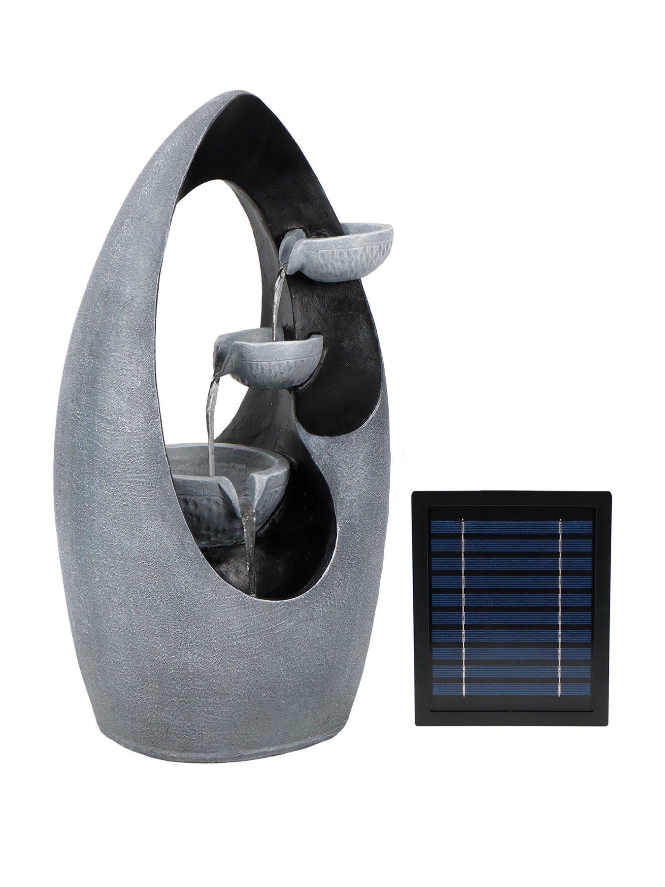 streetwize-sculpted-waterfall-solar-fountainstillFront