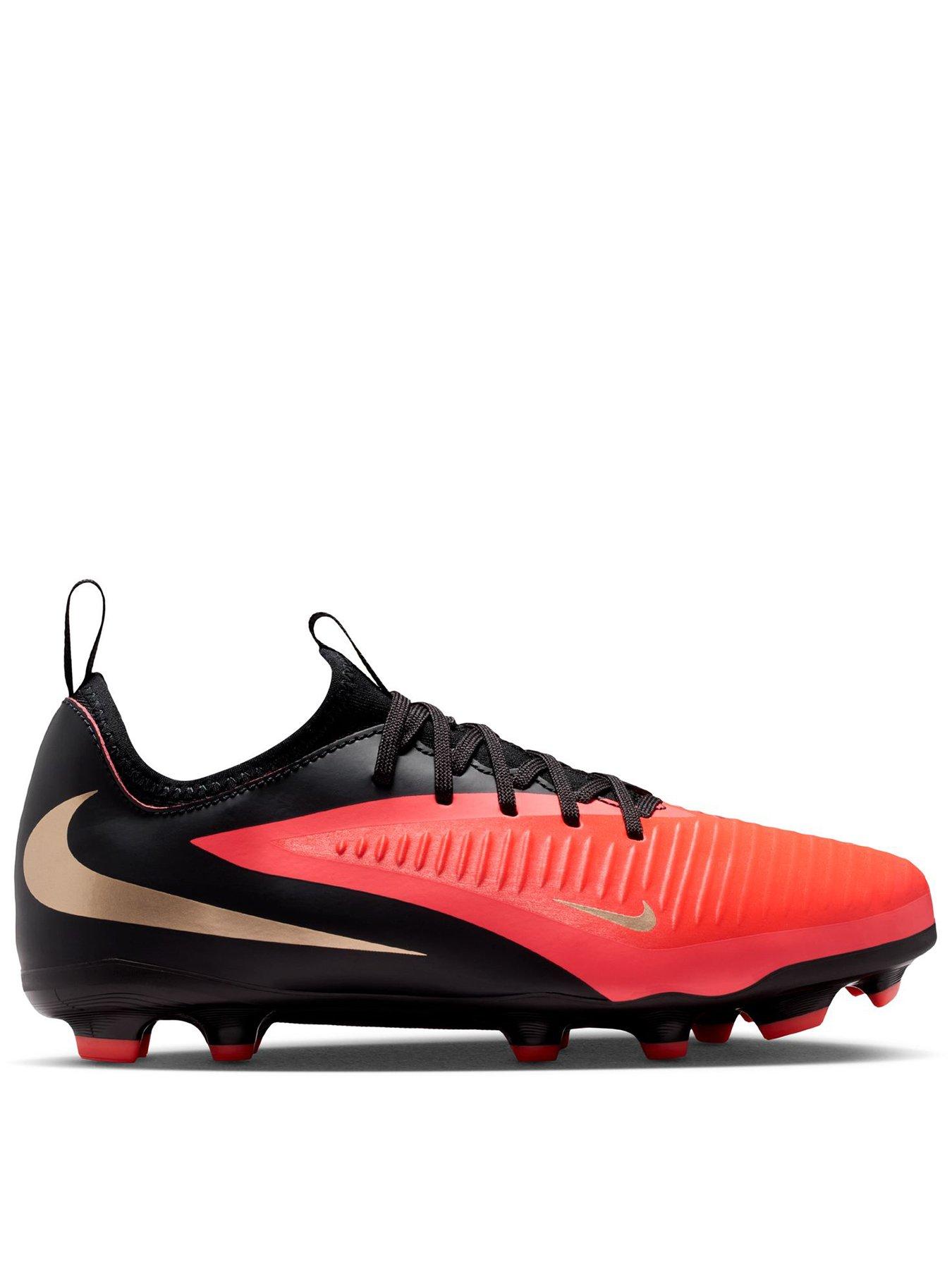 Nike Big Kids' Phantom 6 Low Academy Multi Ground Football Boots - Black