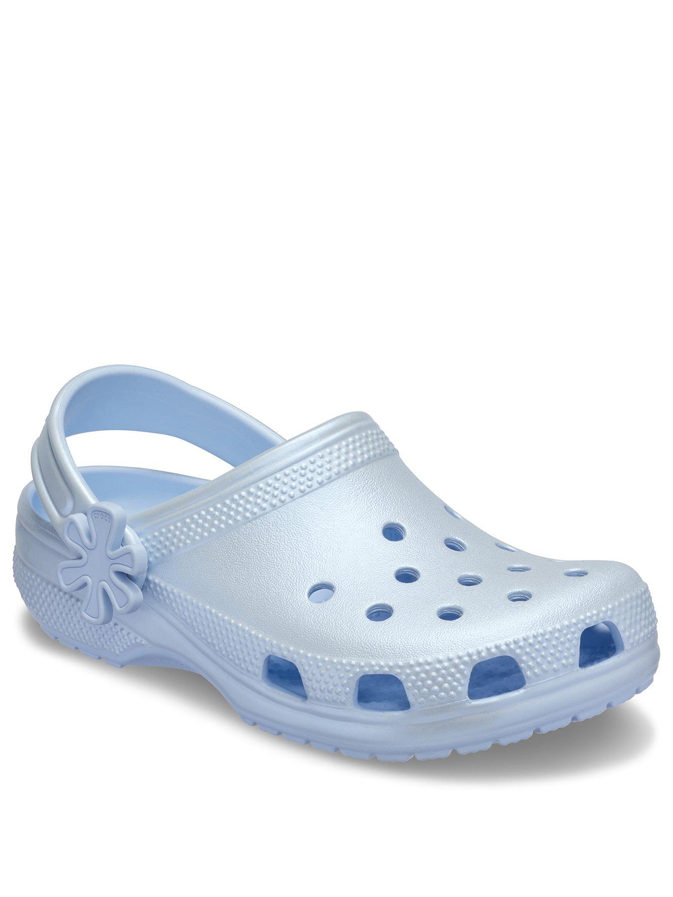 crocs-kids-classic-pearl-shine-clog-bluestillFront