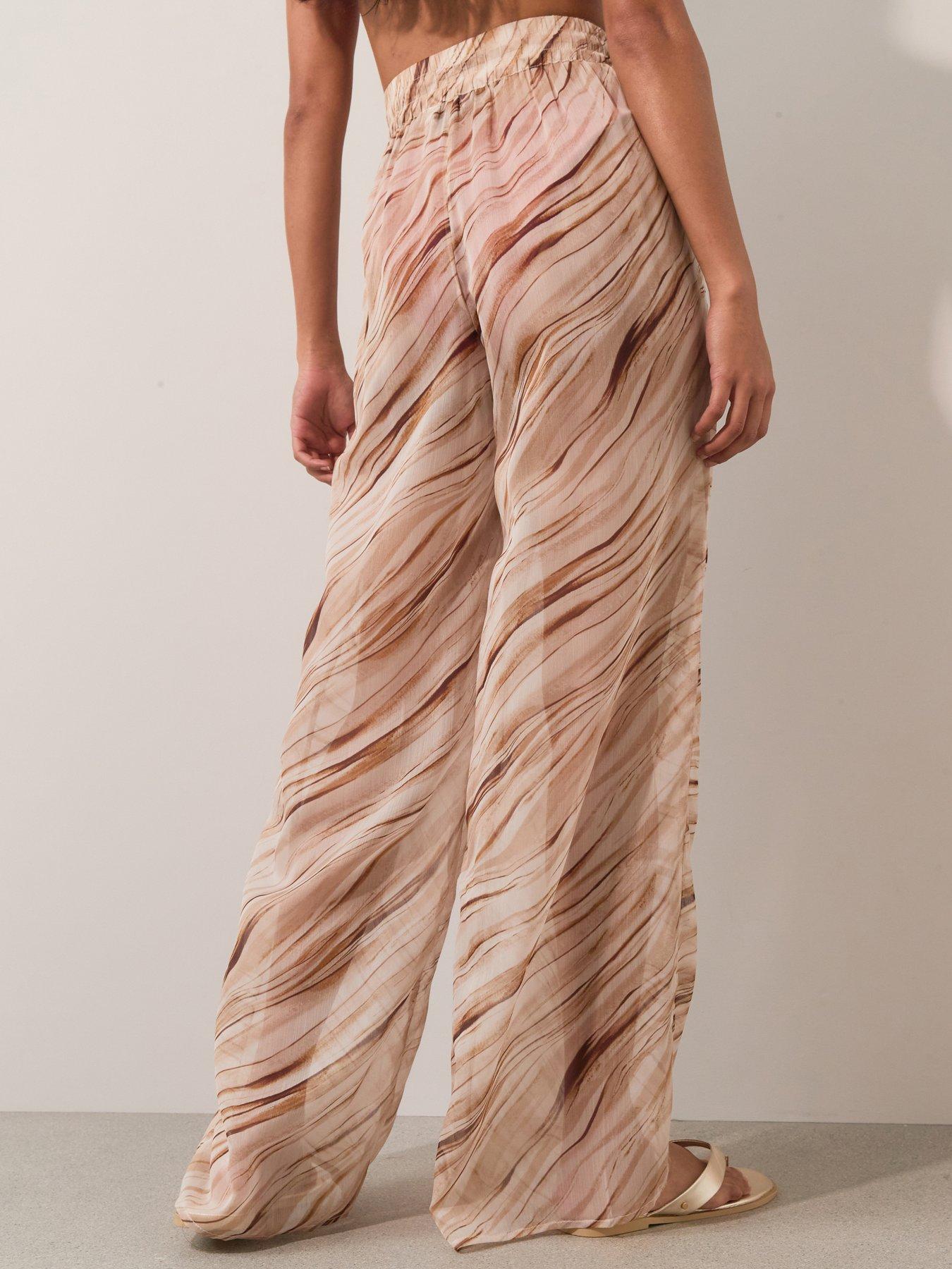 Image 2 of 5 of The Very Collection Sheer Beach Trousers - Multi