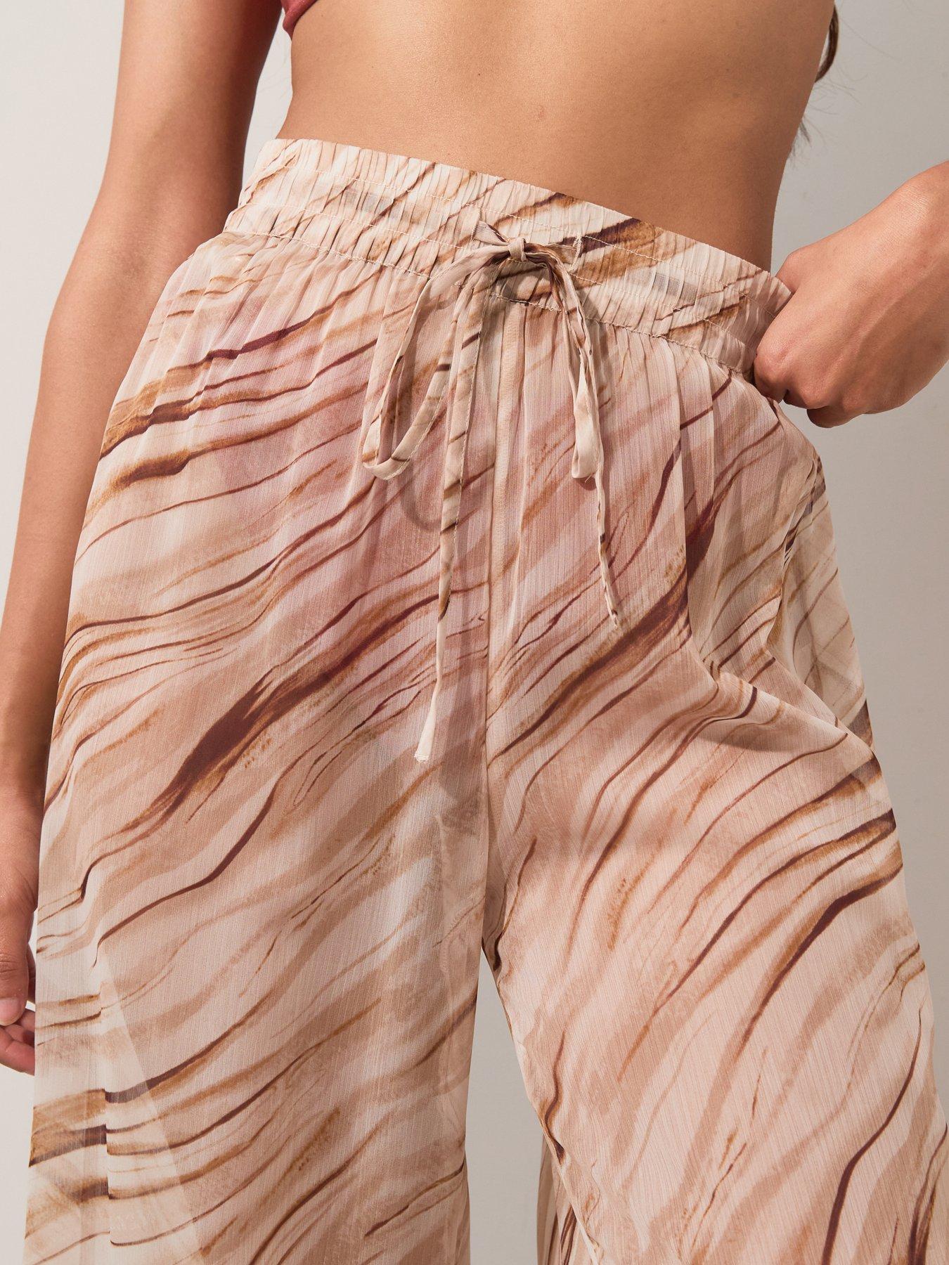 Image 5 of 5 of The Very Collection Sheer Beach Trousers - Multi