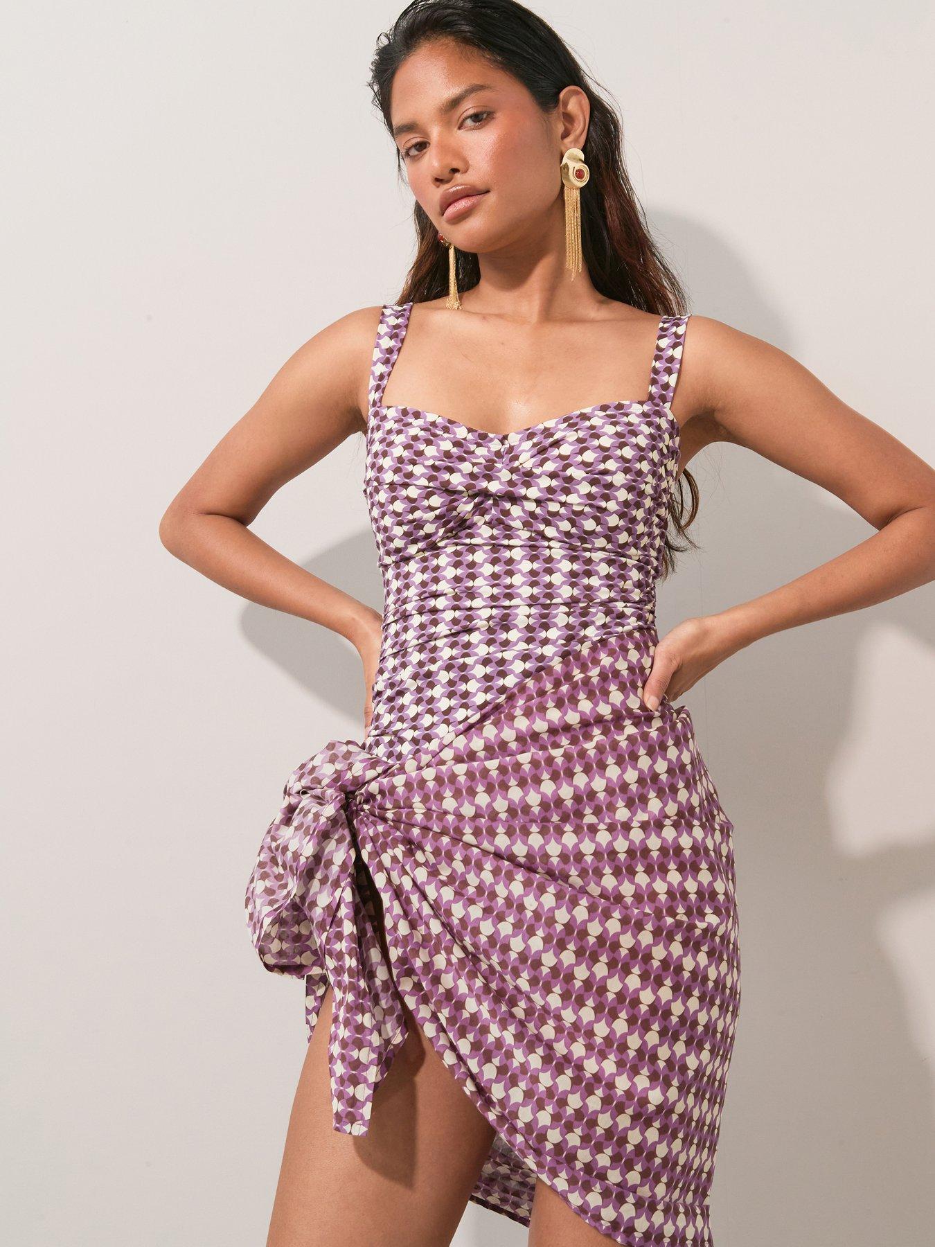 Image 1 of 6 of The Very Collection Geo Printed Sarong - Multi