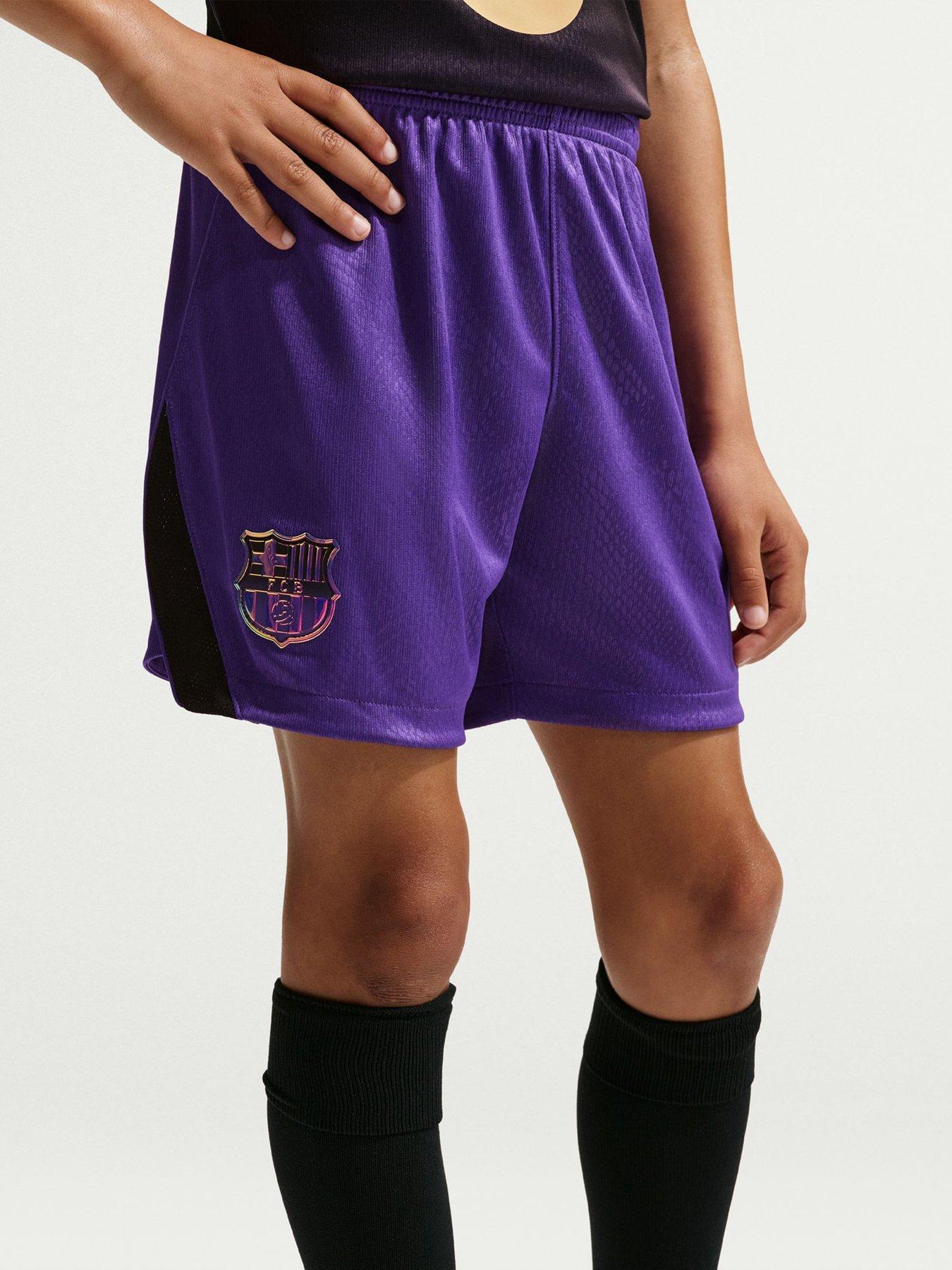 Image 1 of 7 of Nike Junior FC Barcelona X Kobe 26/27 Dri-Fit Stadium Away Short - Purple
