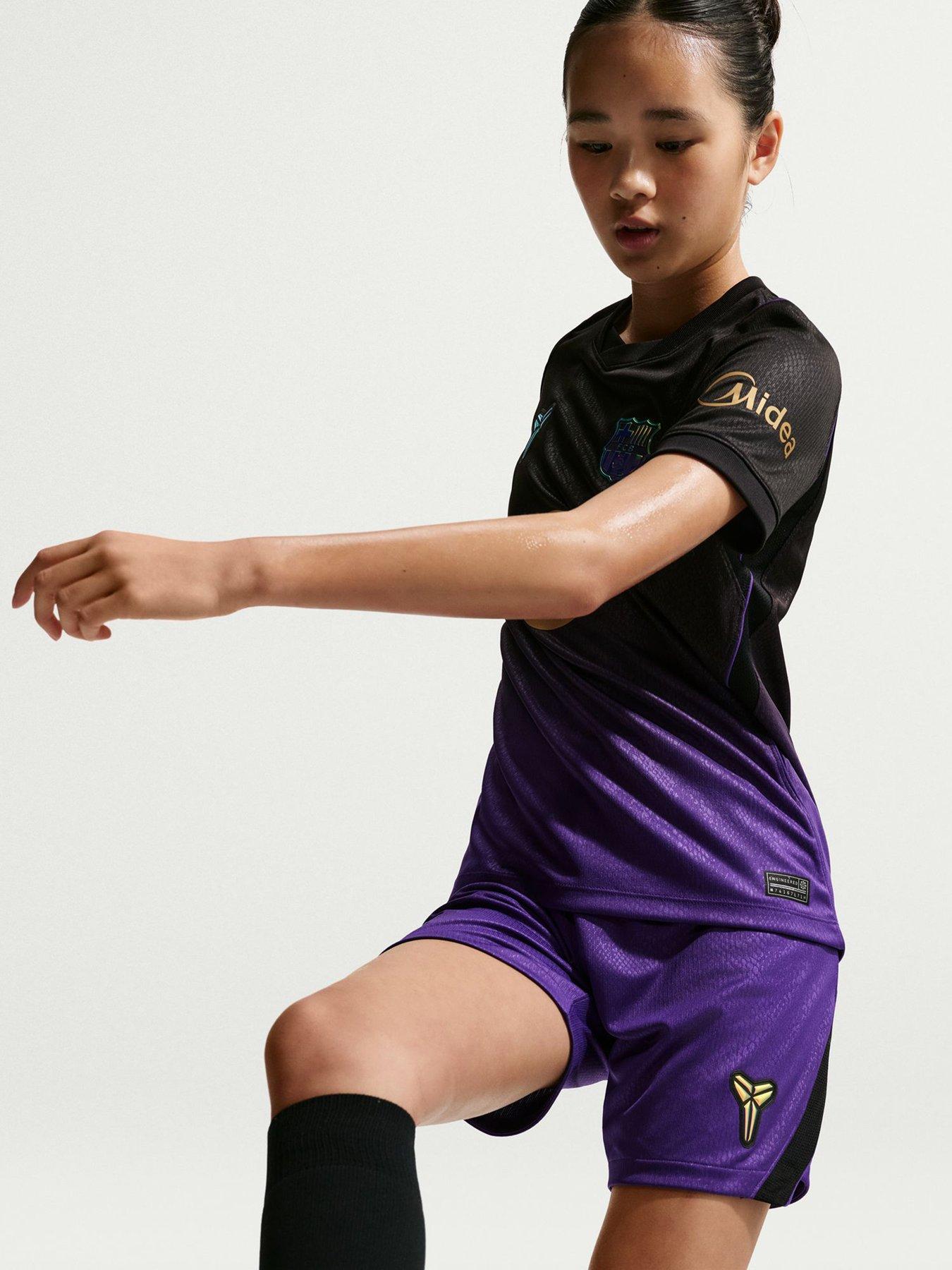 Image 6 of 7 of Nike Junior FC Barcelona X Kobe 26/27 Dri-Fit Stadium Away Short - Purple
