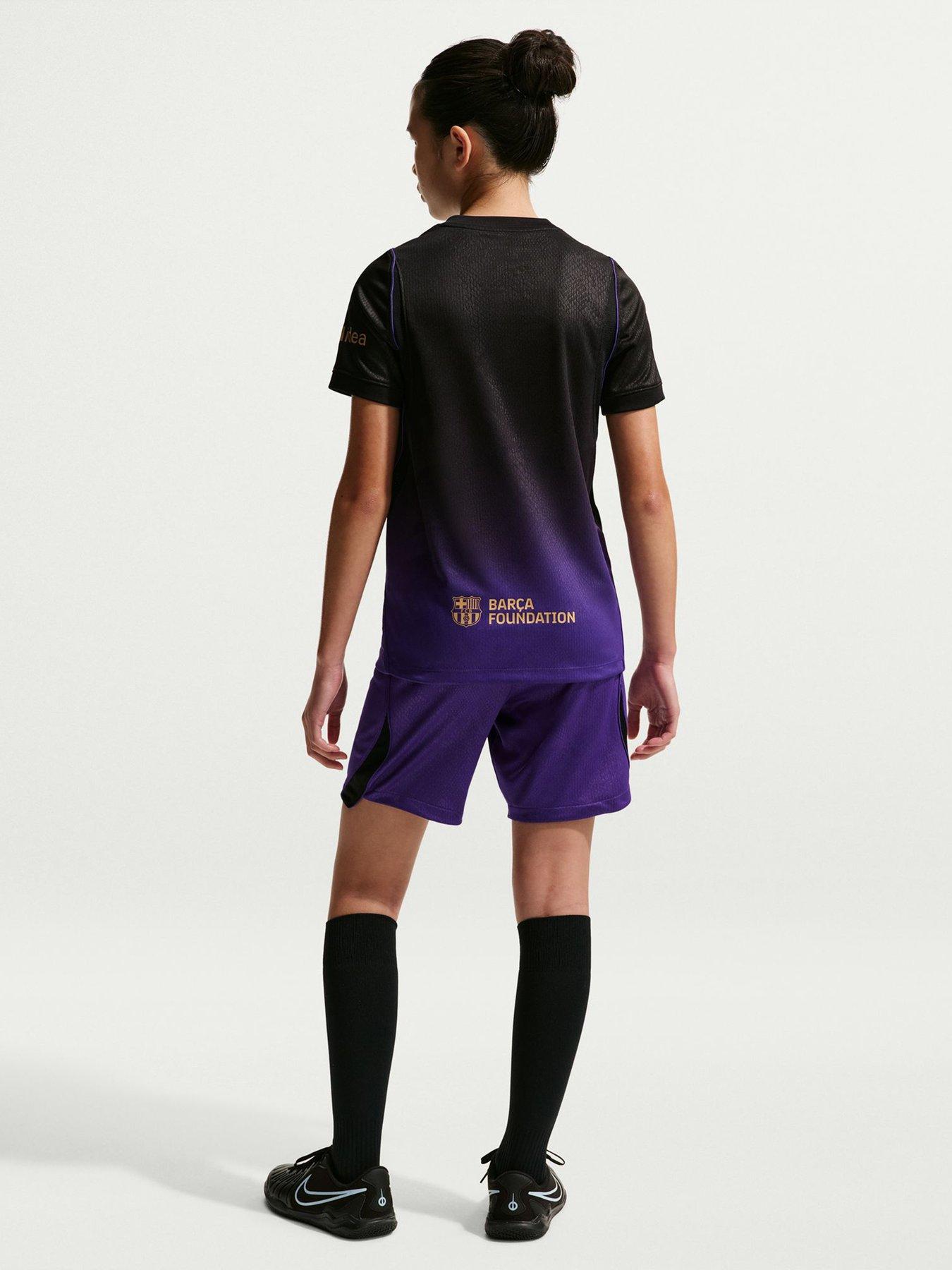 Image 7 of 7 of Nike Junior FC Barcelona X Kobe 26/27 Dri-Fit Stadium Away Short - Purple