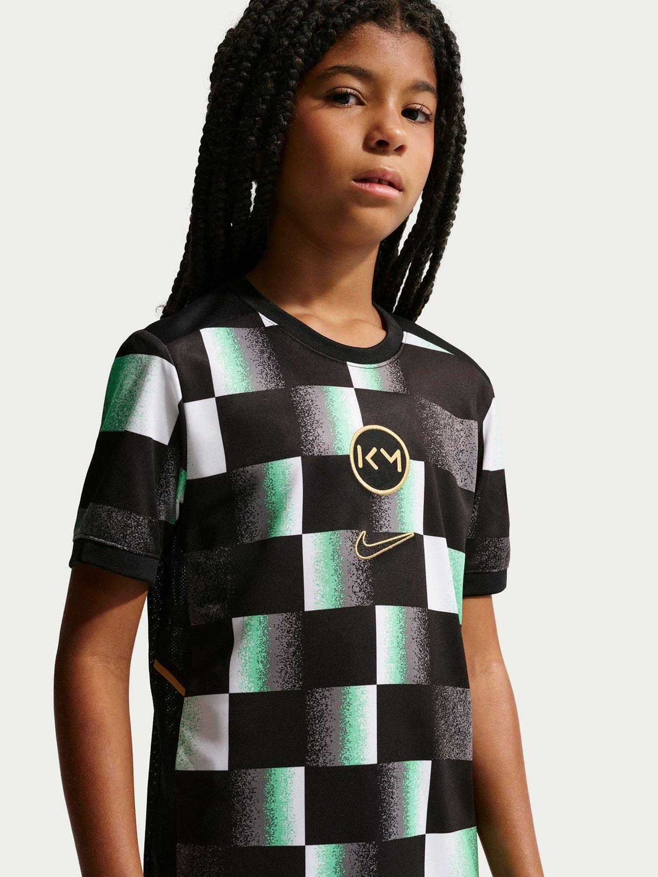 Image 6 of 7 of Nike Junior Mbappe Academy Dri-Fit Academy25 Short Sleeve Top - Black