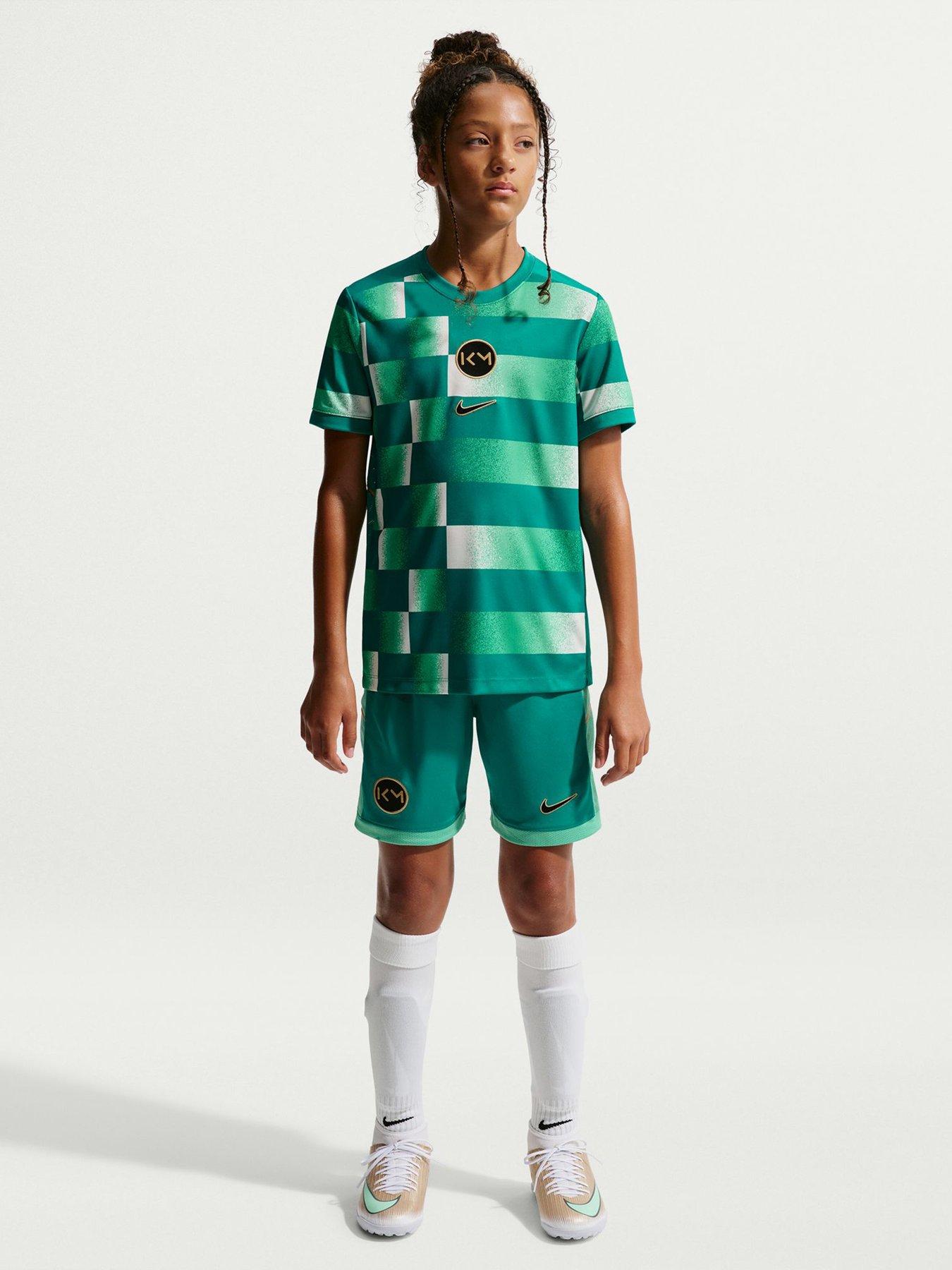Image 3 of 7 of Nike Junior Mbappe Academy Dri-Fit Academy25 Short Sleeve Top - Green