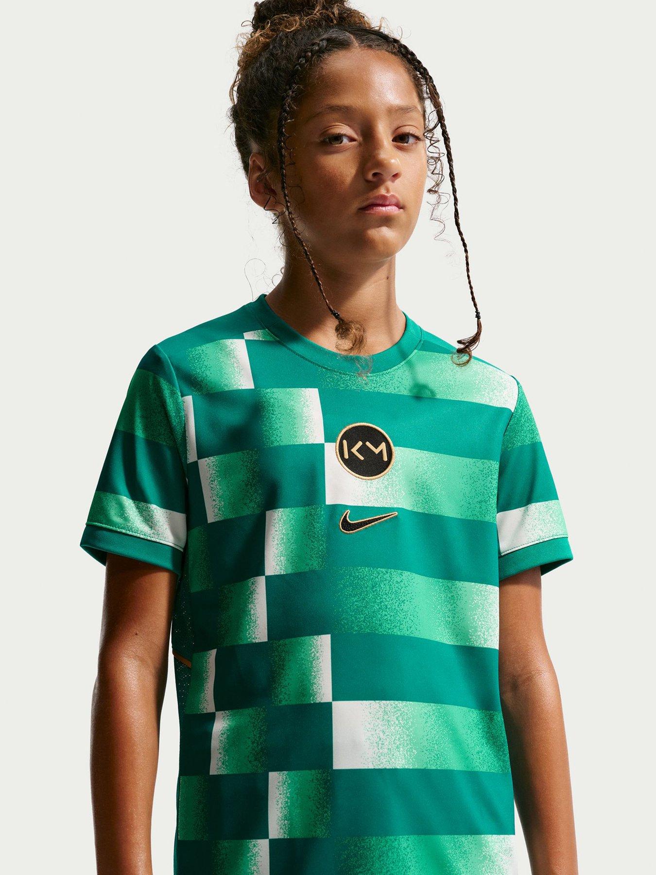 Image 5 of 7 of Nike Junior Mbappe Academy Dri-Fit Academy25 Short Sleeve Top - Green