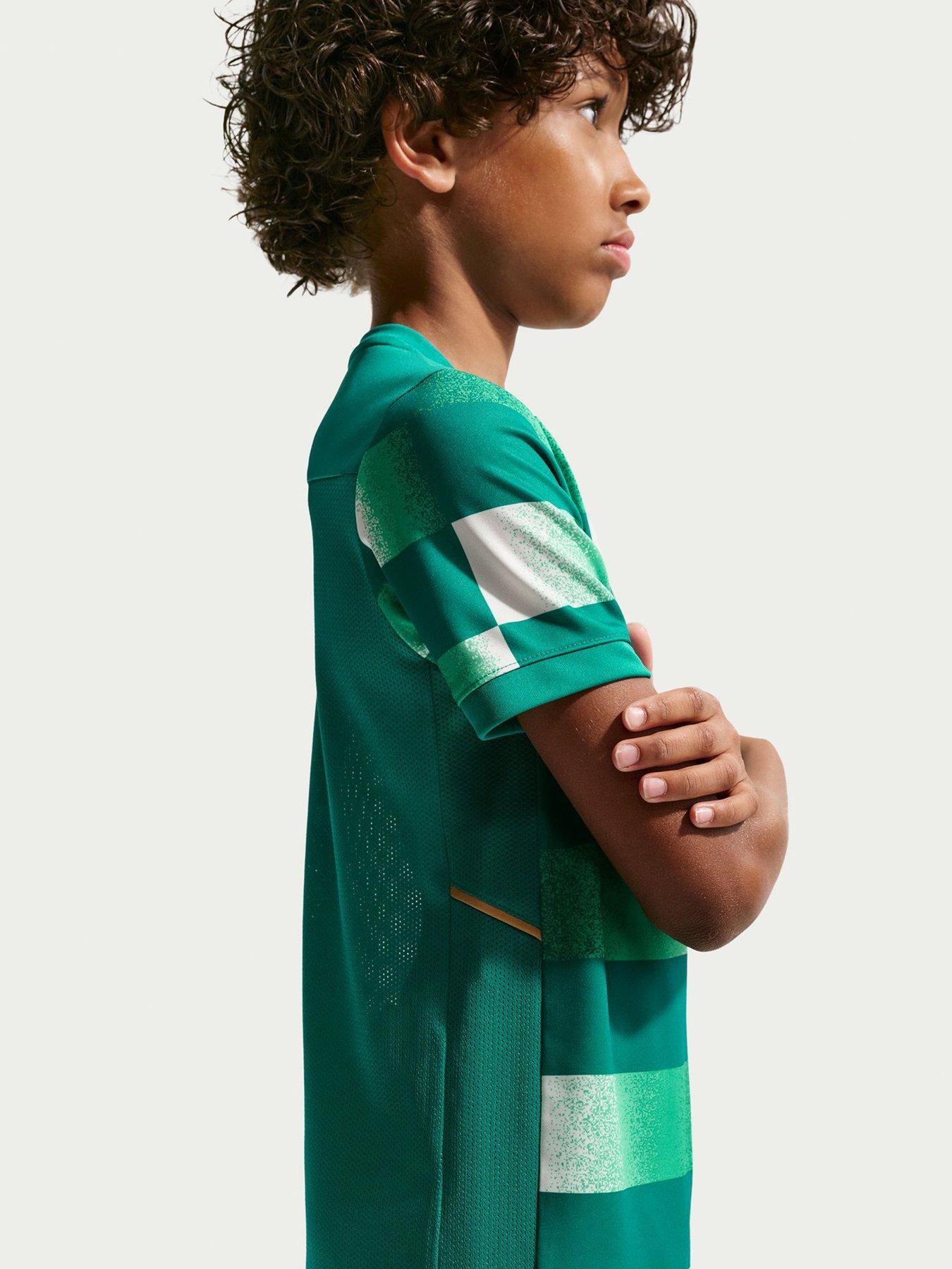 Image 7 of 7 of Nike Junior Mbappe Academy Dri-Fit Academy25 Short Sleeve Top - Green