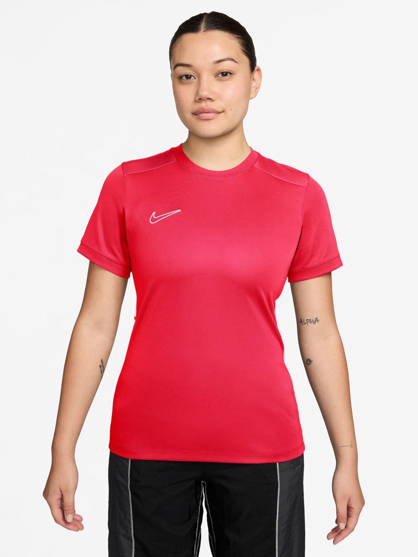 Nike Womens Nike Dri-fit Academy25 Short Sleeve Top - Red