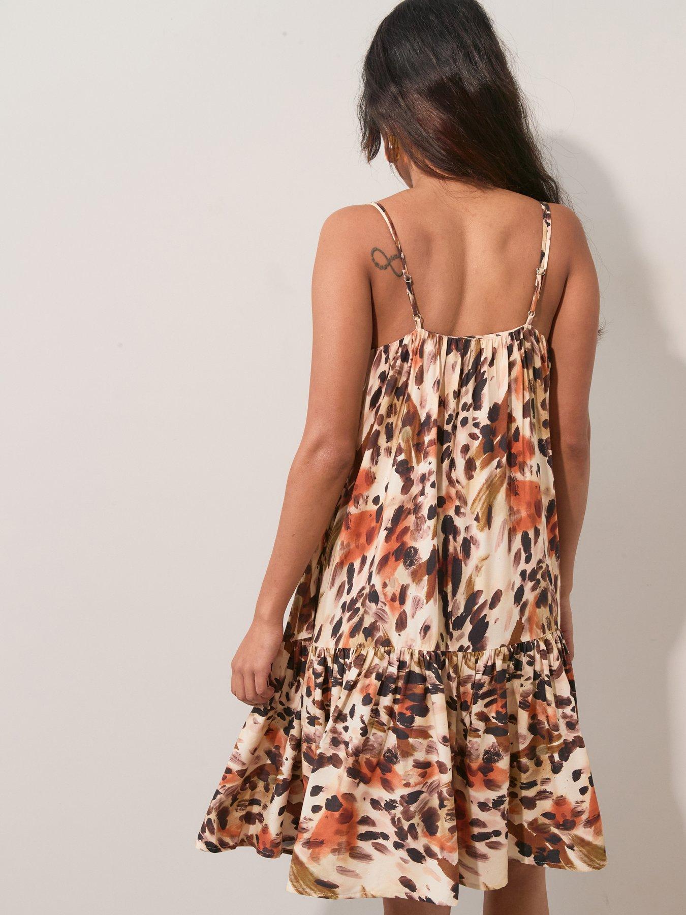 Image 2 of 6 of The Very Collection Tiered Mini Beach Dress