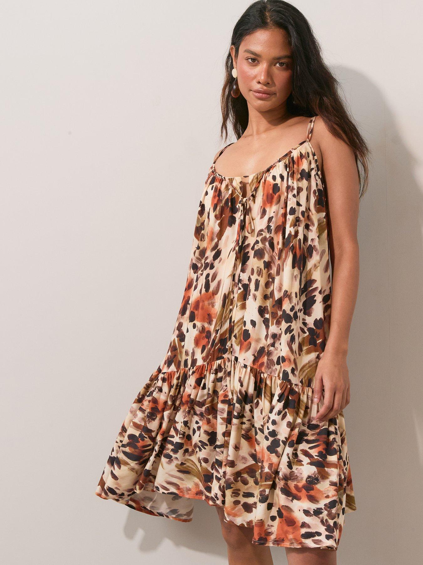 Image 3 of 6 of The Very Collection Tiered Mini Beach Dress