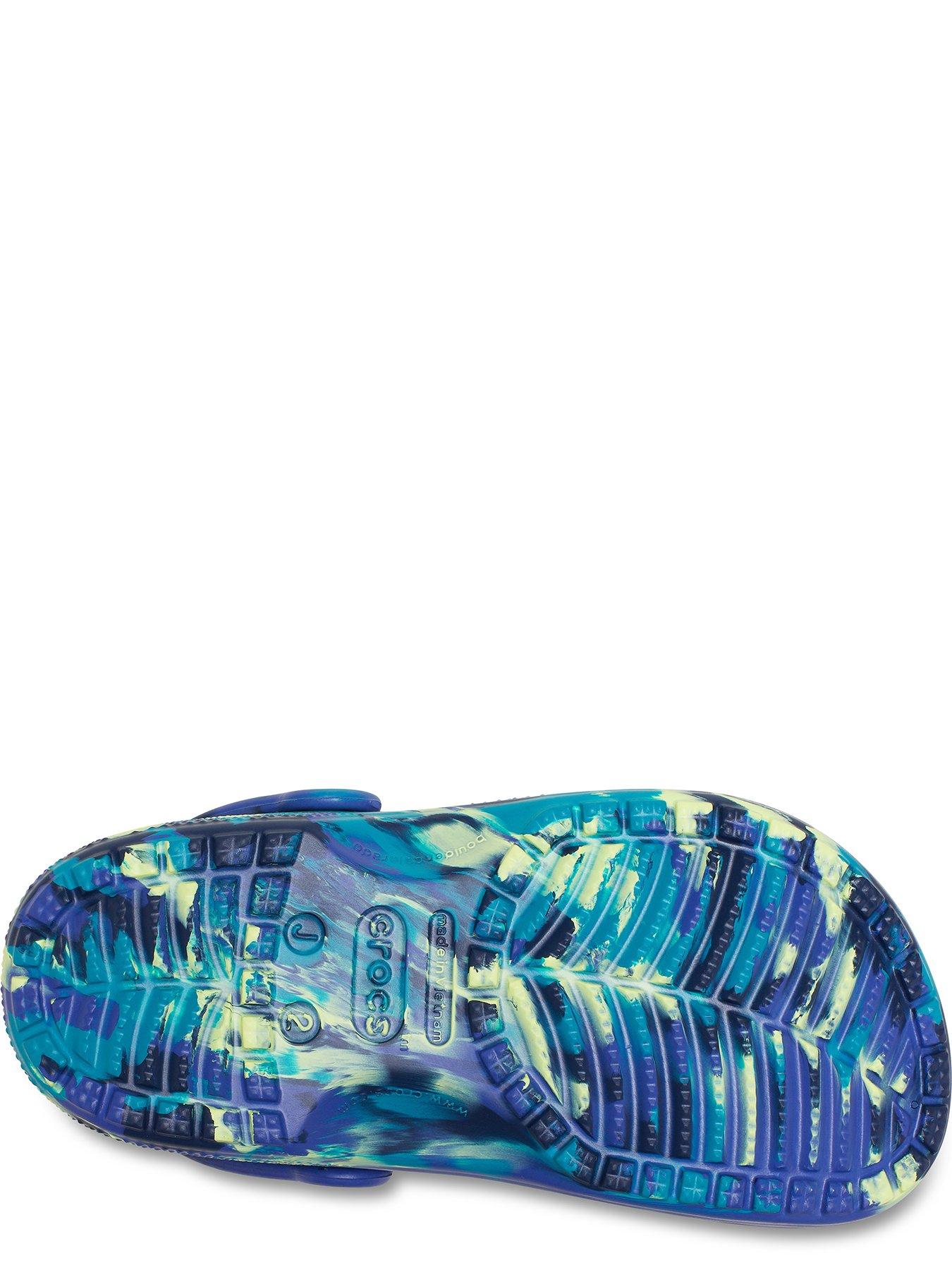 crocs-kids-classic-marbled-clog-navyturbo-tealdetail