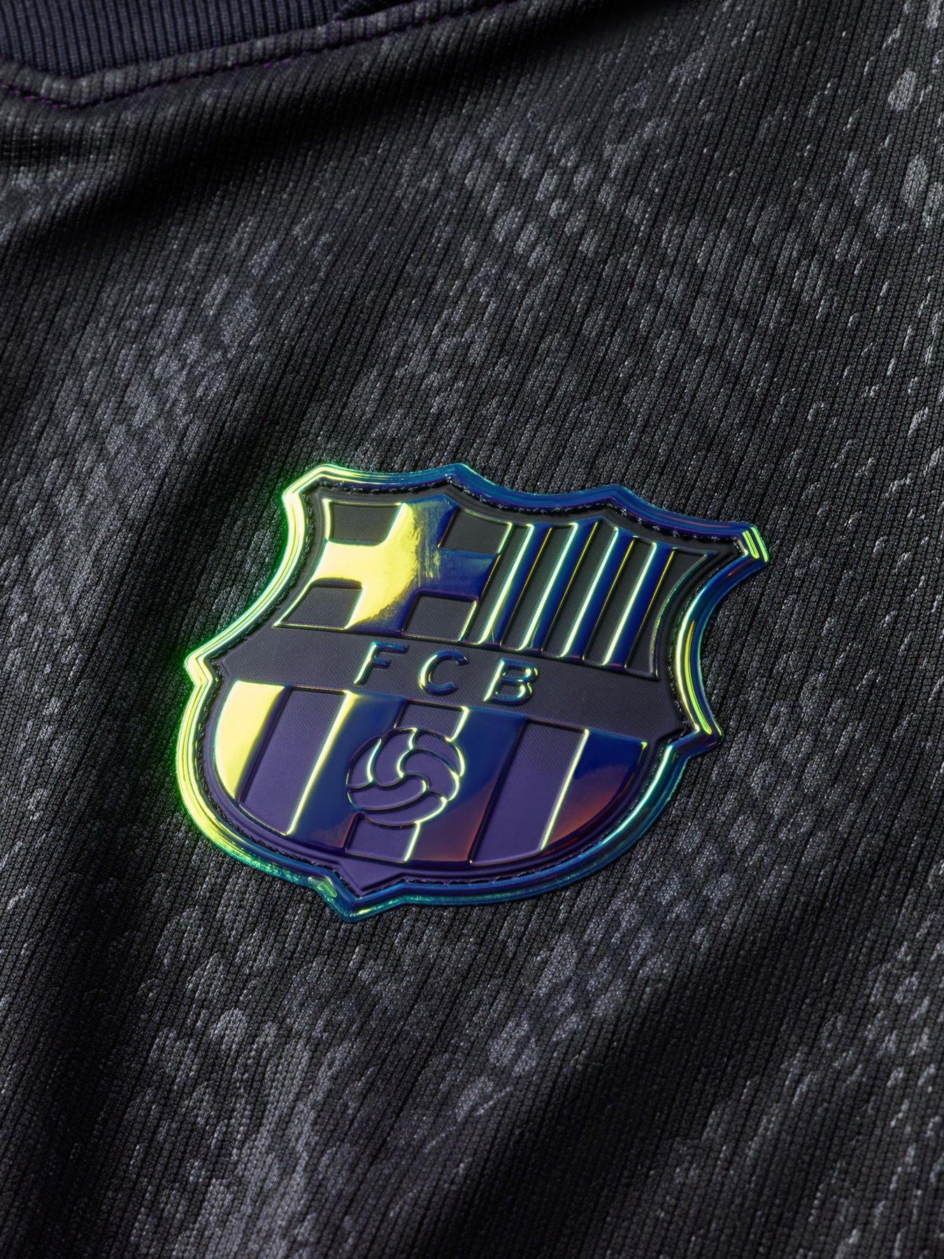 Image 5 of 5 of Nike Boys FC Barcelona Away Dri-FIT Stadium Replica Jersey - Purple
