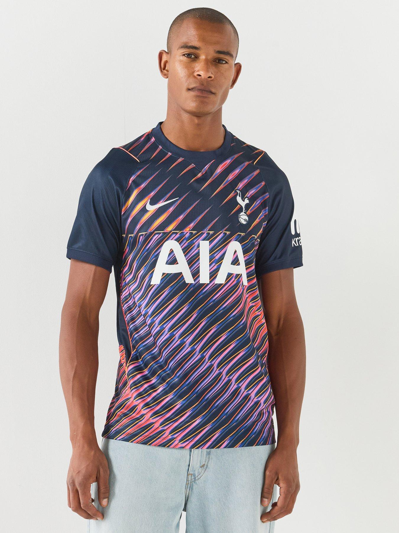 Nike Mens Tottenham Hotspur Dri-Fit Away Stadium Short Sleeve Replica Jersey - Navy