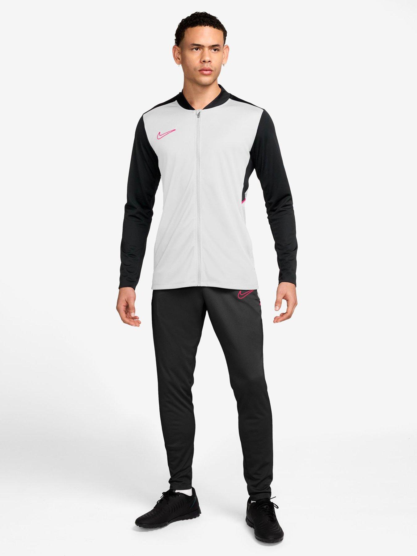 Nike Men's Dri-FIT Academy Football Tracksuit with Zip Jacket - White/Black