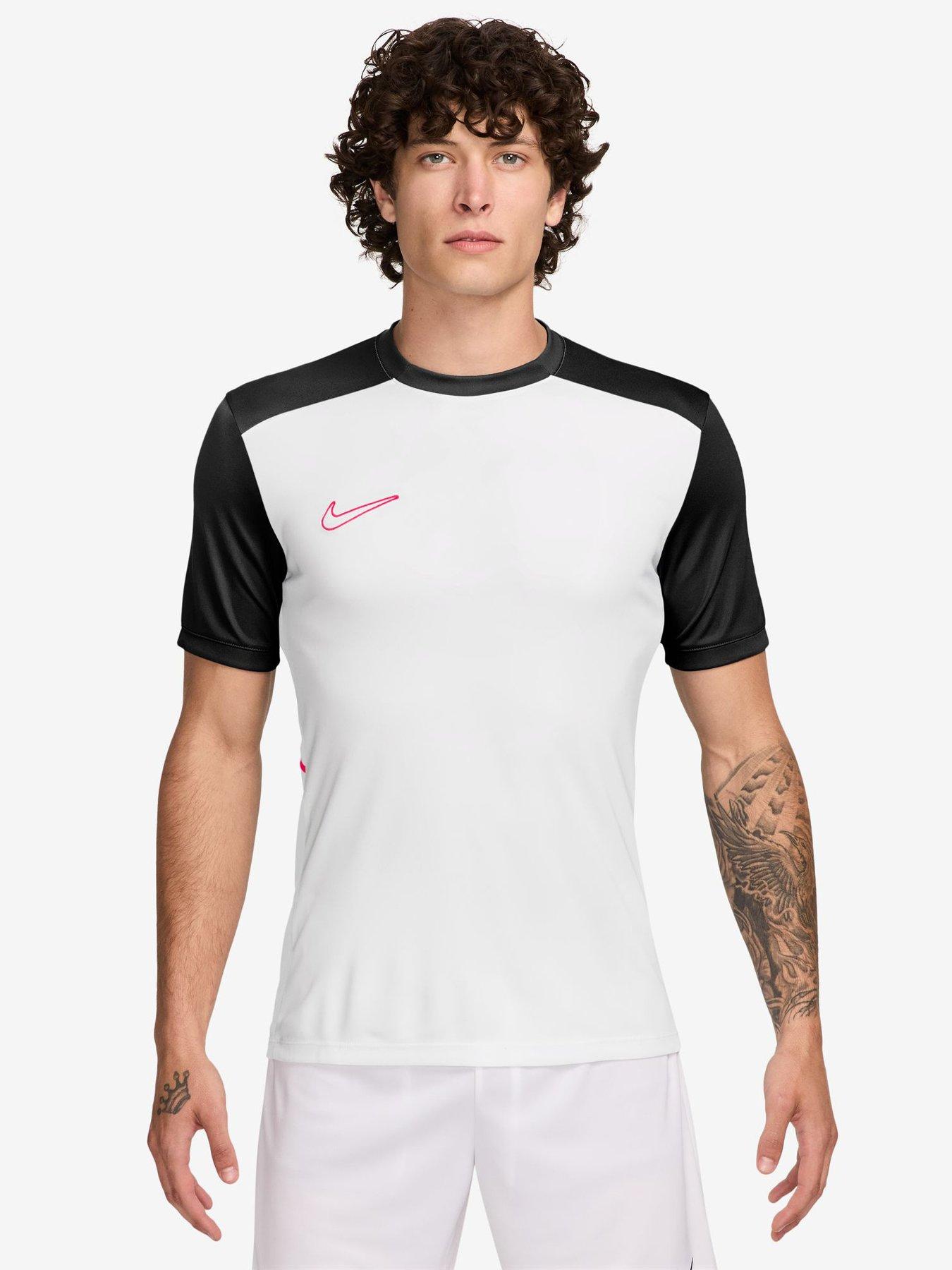 Nike Mens Dri-Fit Academy Short Sleeve Top - White