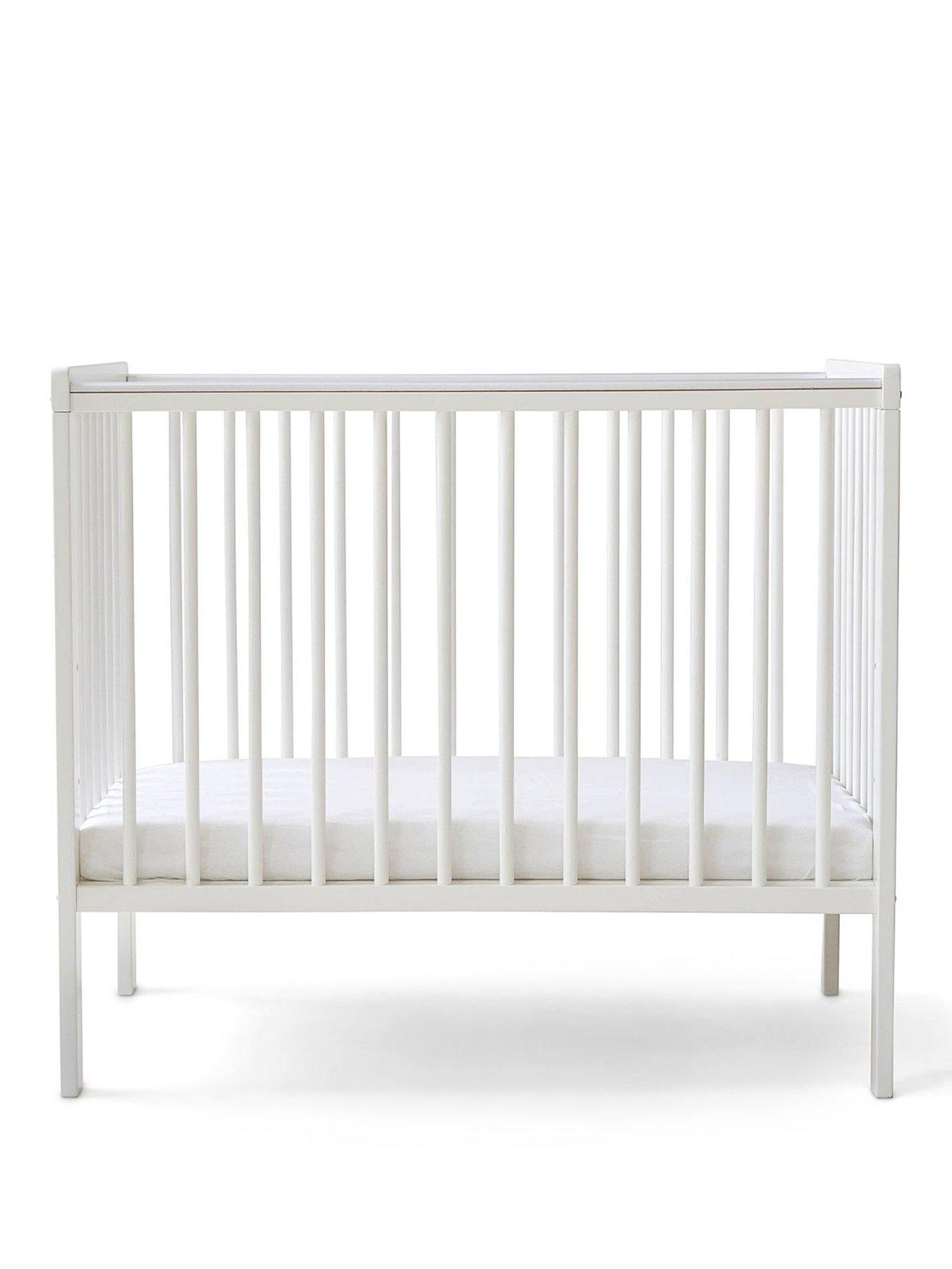 east-coast-space-saver-cot--white-with-mattress-whitestillFront