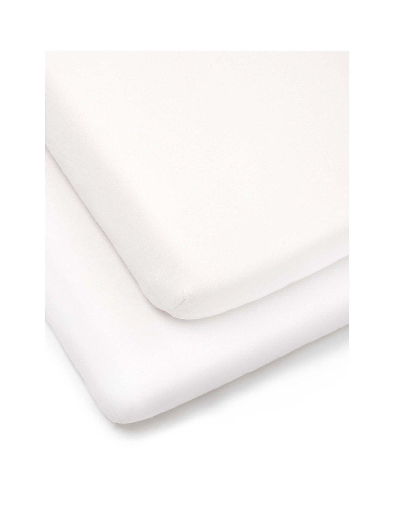Image 2 of 3 of East Coast Space Saver Cot Sheets - 2 Pack - White