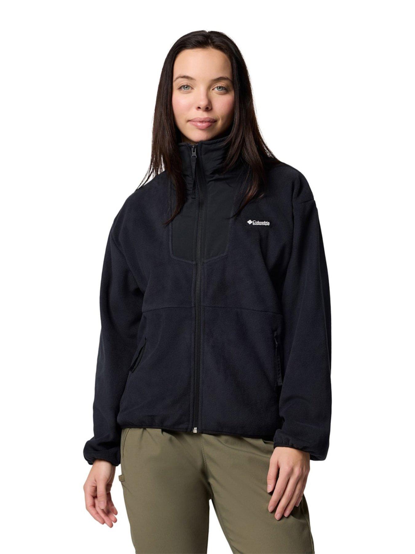 columbia-womens-sequoia-grove-full-zip-fleece-blackfront