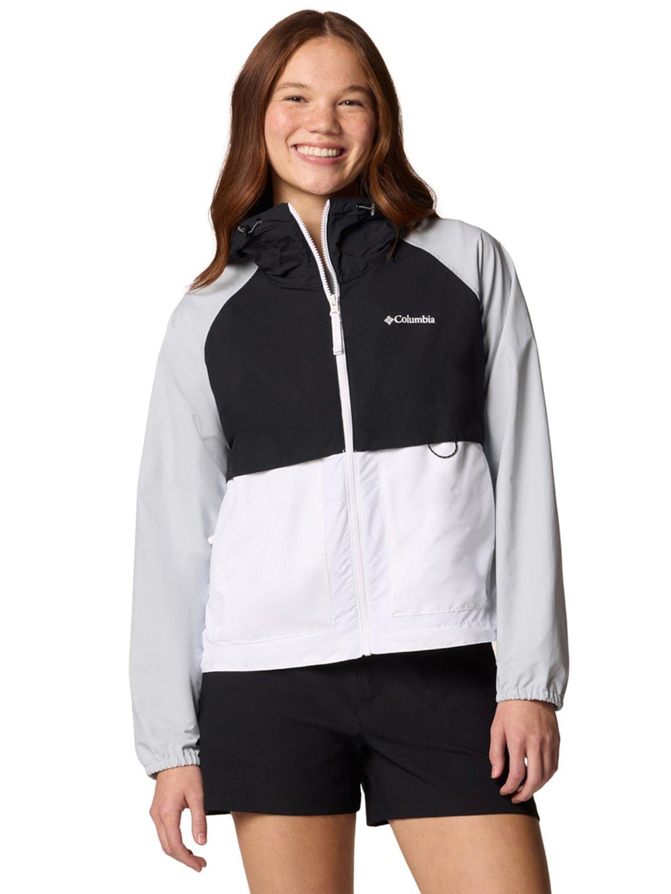 columbia-womens-spire-valley-windbreaker-whiteblackgreyfront