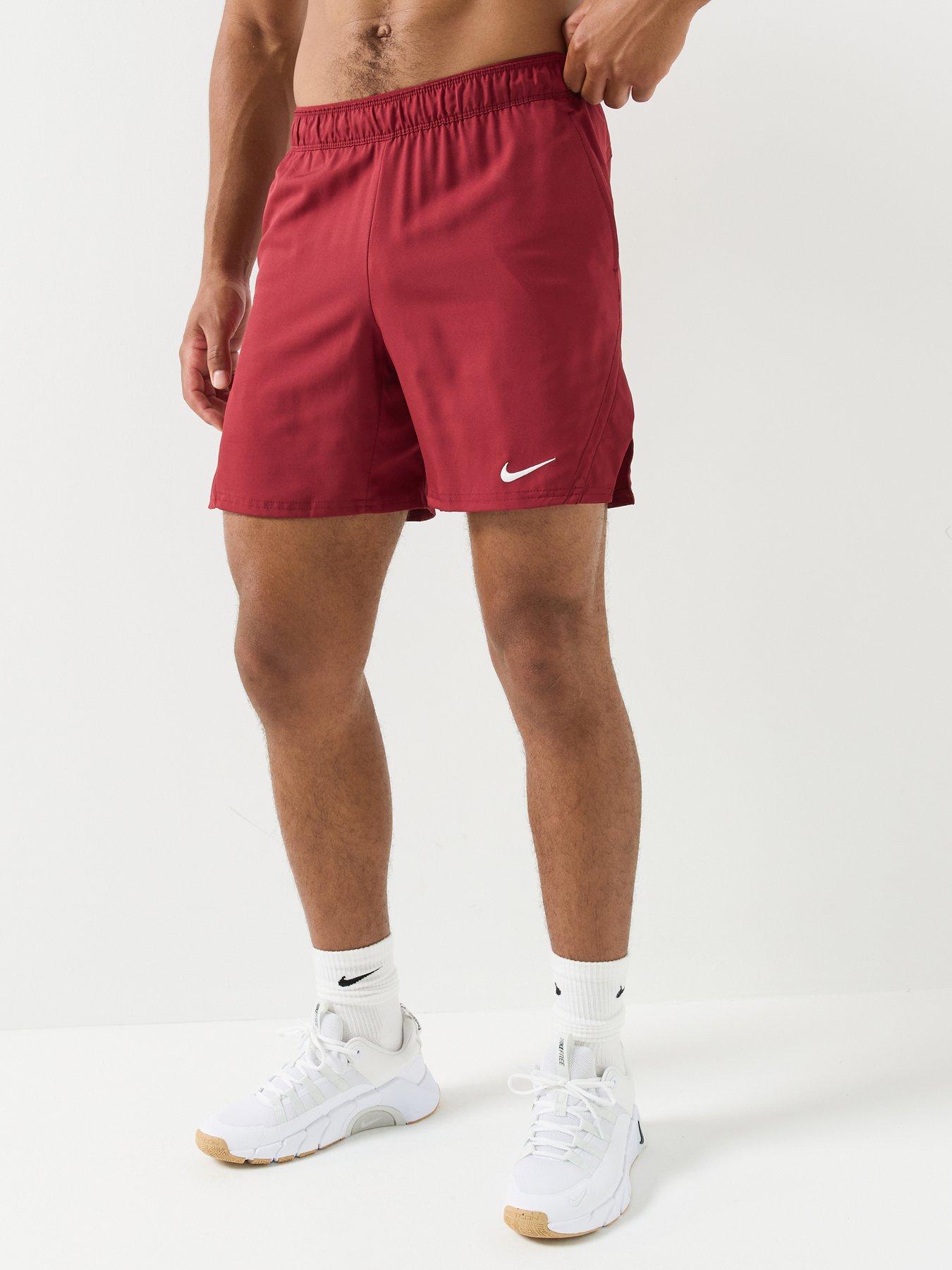 Nike Mens Nike Tennis Court Victory Dri-fit 7 Inch Shorts - Red