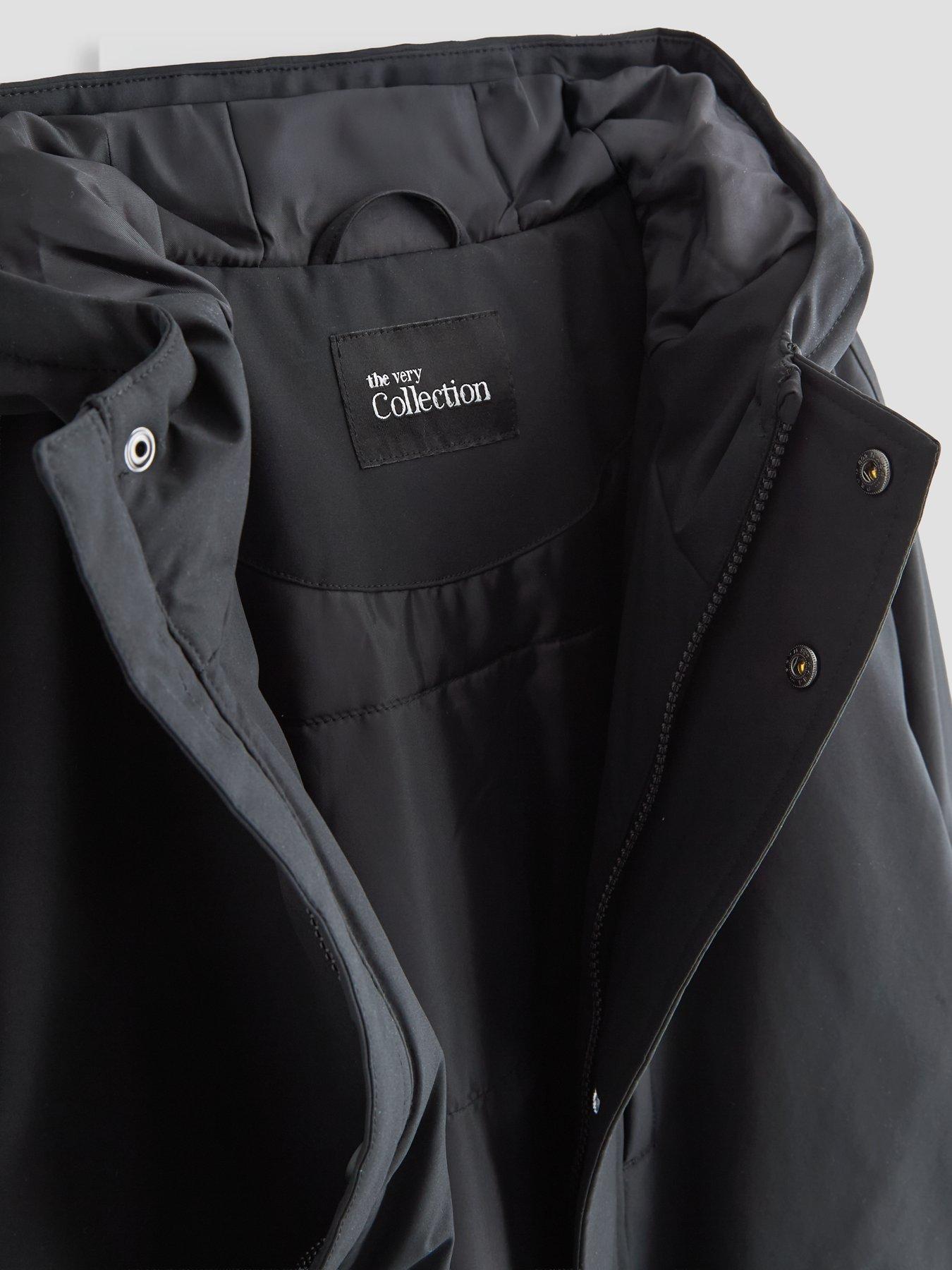 Image 3 of 6 of The Very Collection Boys Shower Resistant Parker Coat (3-16 years) - Black