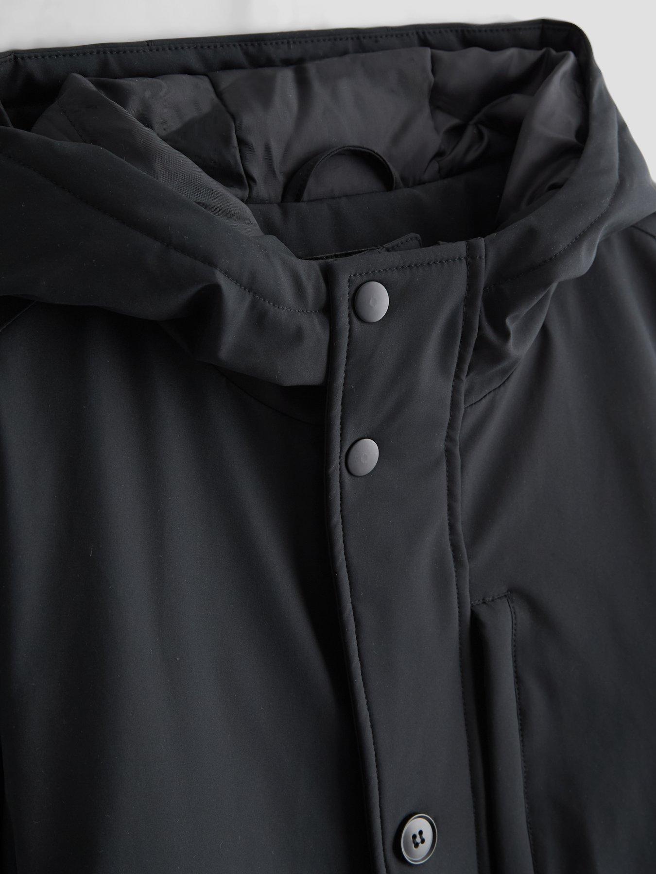 Image 4 of 6 of The Very Collection Boys Shower Resistant Parker Coat (3-16 years) - Black