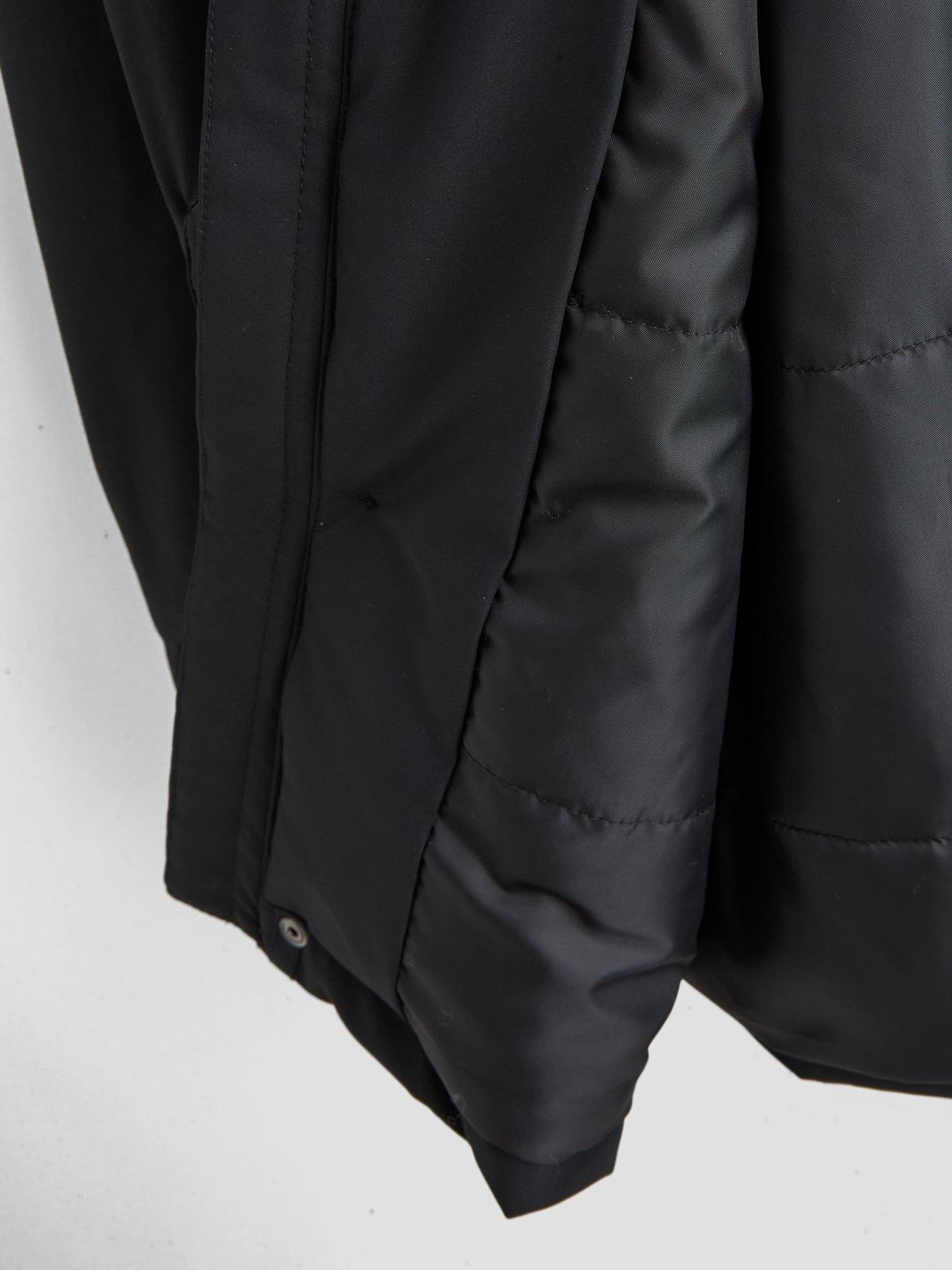 Image 6 of 6 of The Very Collection Boys Shower Resistant Parker Coat (3-16 years) - Black