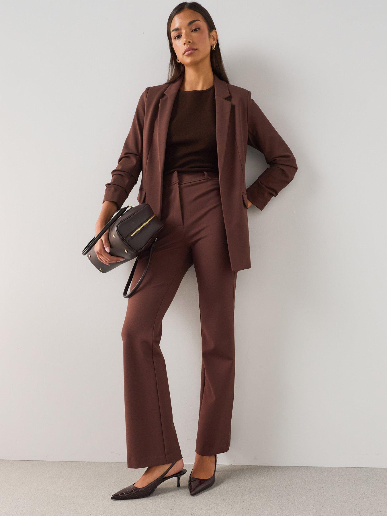 Image 5 of 7 of The Very Collection Ultimate Ruched Sleeve Blazer
