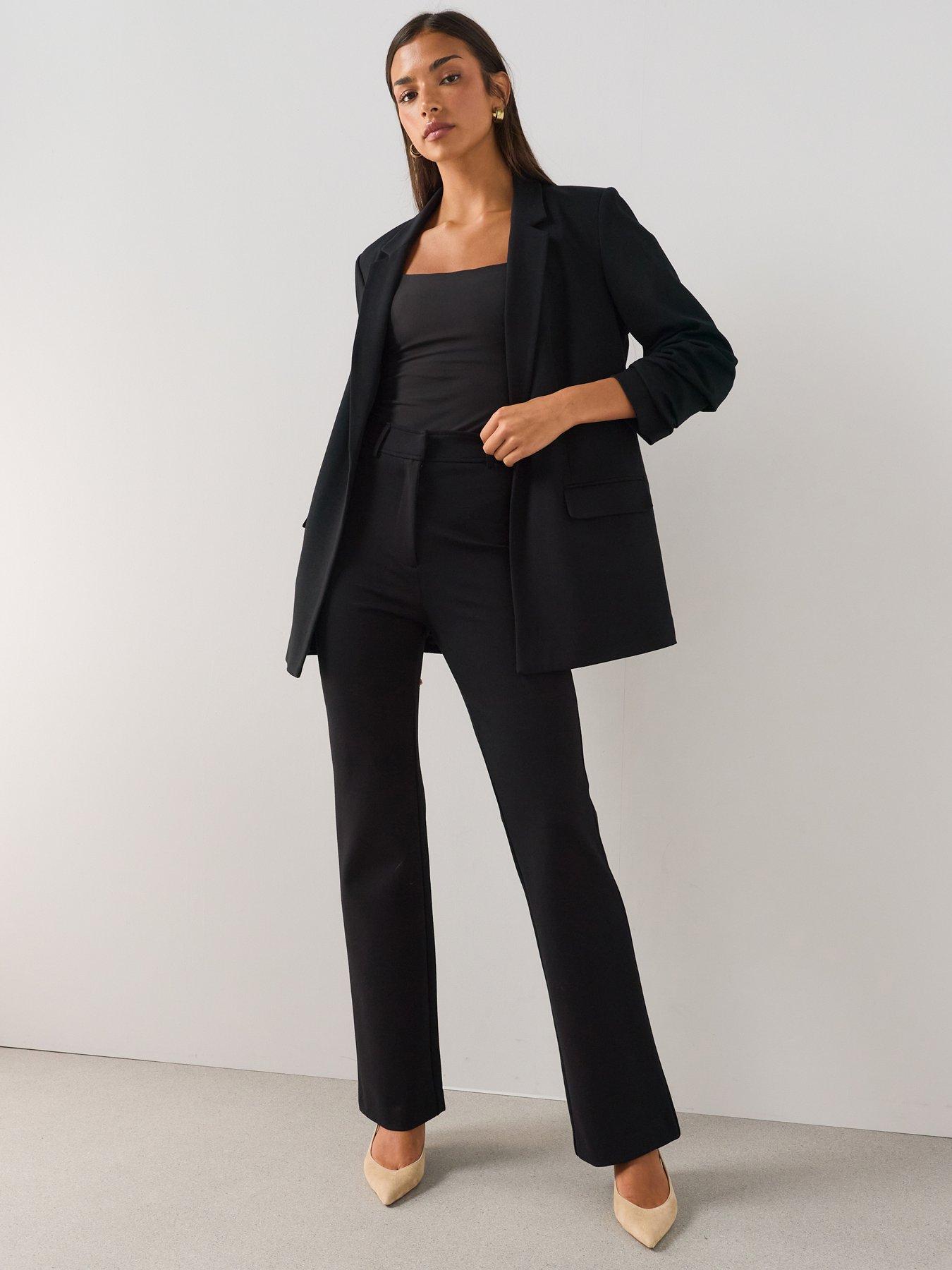 The Very Collection Ponte Bootcut Trouser - Black