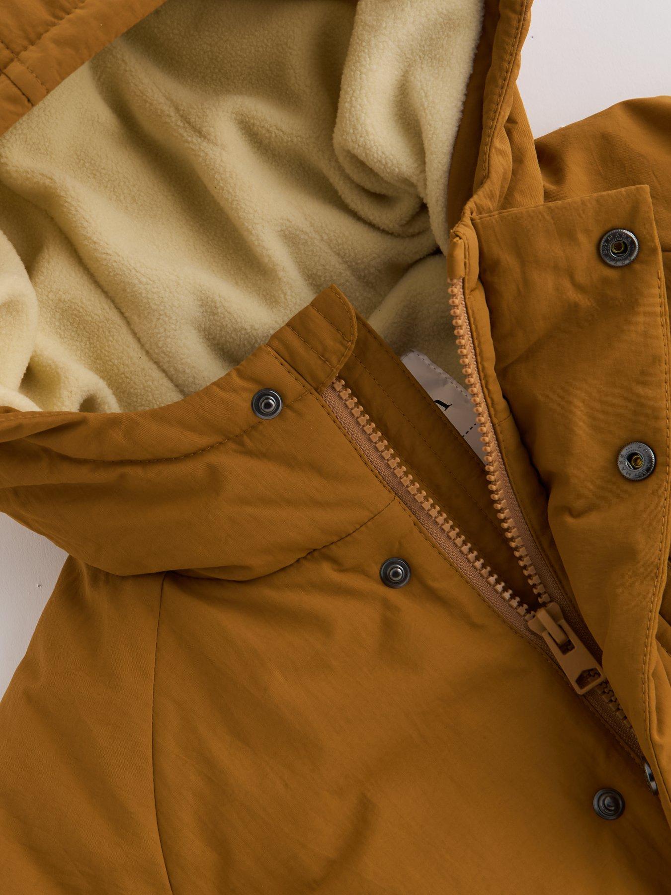 Image 5 of 6 of The Very Collection Boys Fleece Lined Fur Hood Parka (9 months - 7 years) - Khaki