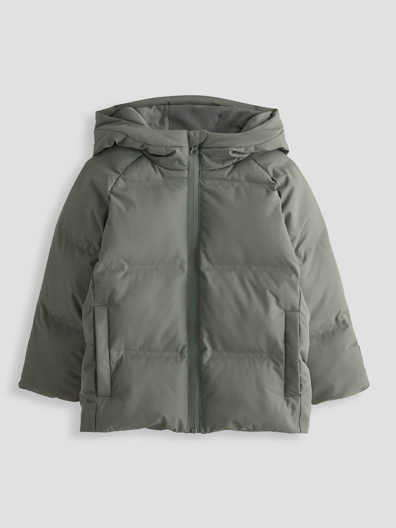Image 1 of 2 of The Very Collection Boys Water Resistant Heavyweight Coat With Waterproof Zipper (9 months - 7 years) - Sage
