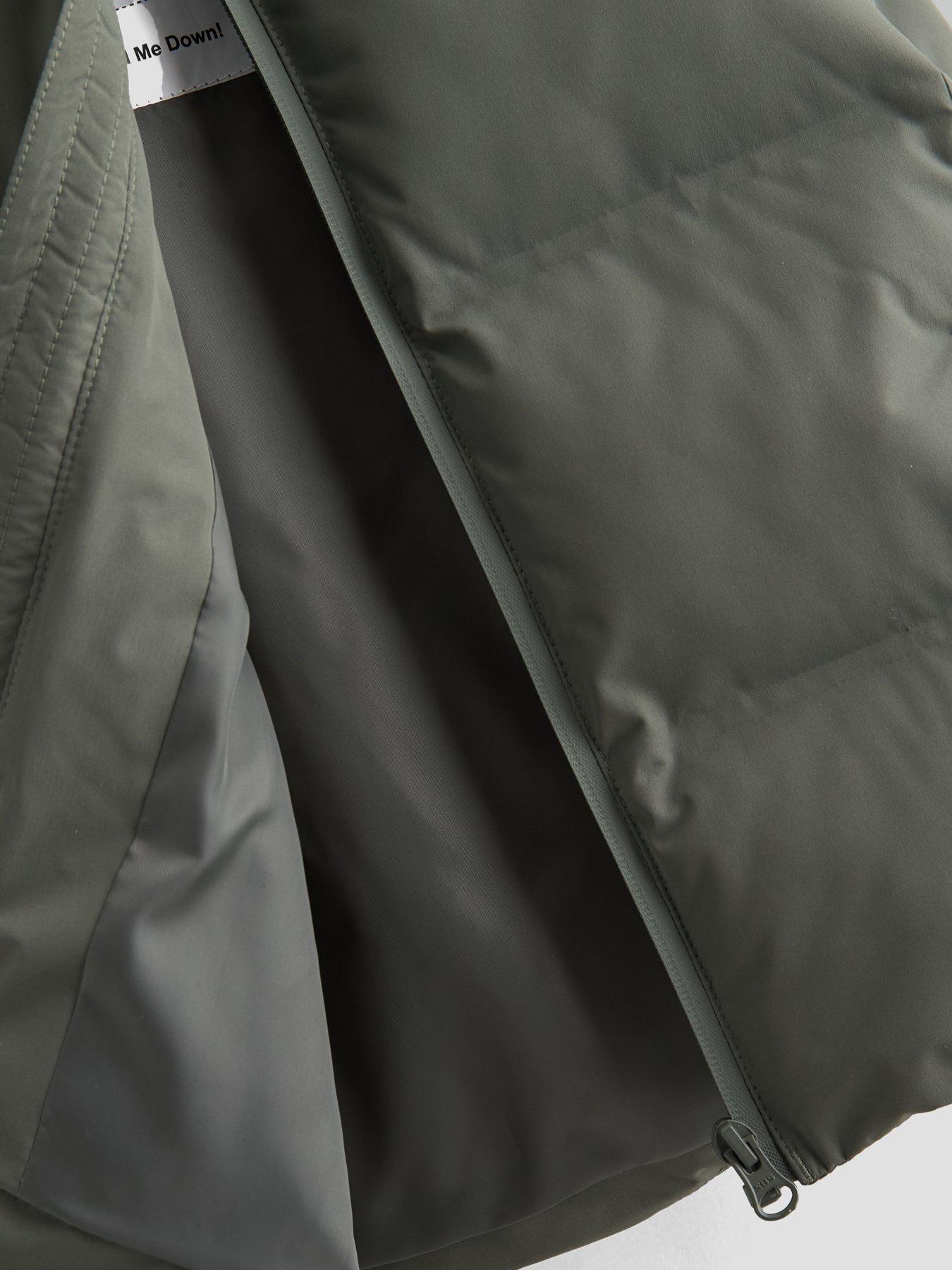 Image 2 of 2 of The Very Collection Boys Water Resistant Heavyweight Coat With Waterproof Zipper (9 months - 7 years) - Sage