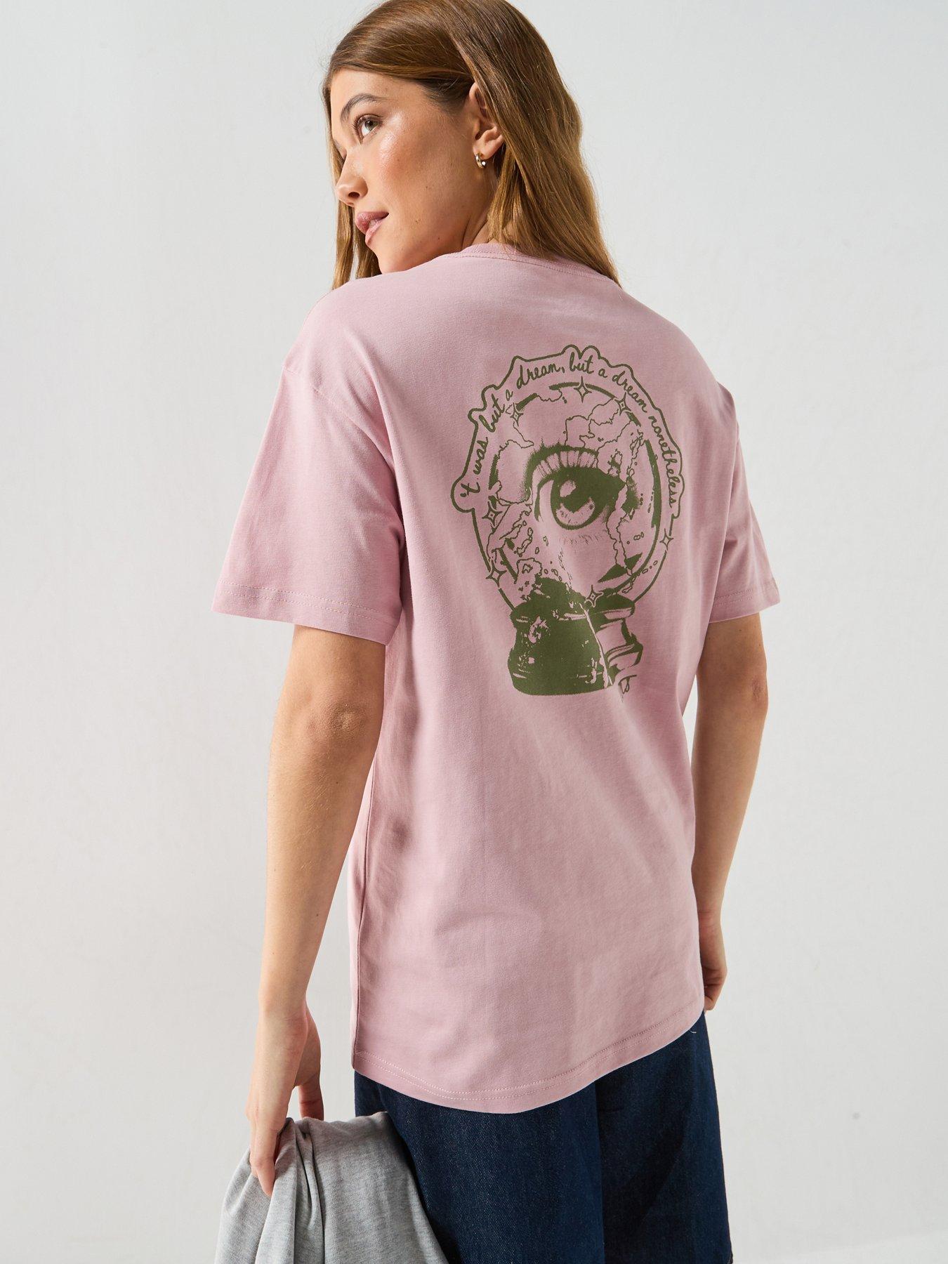 Vans Womens Crystal Dream Oversized Tee - Red