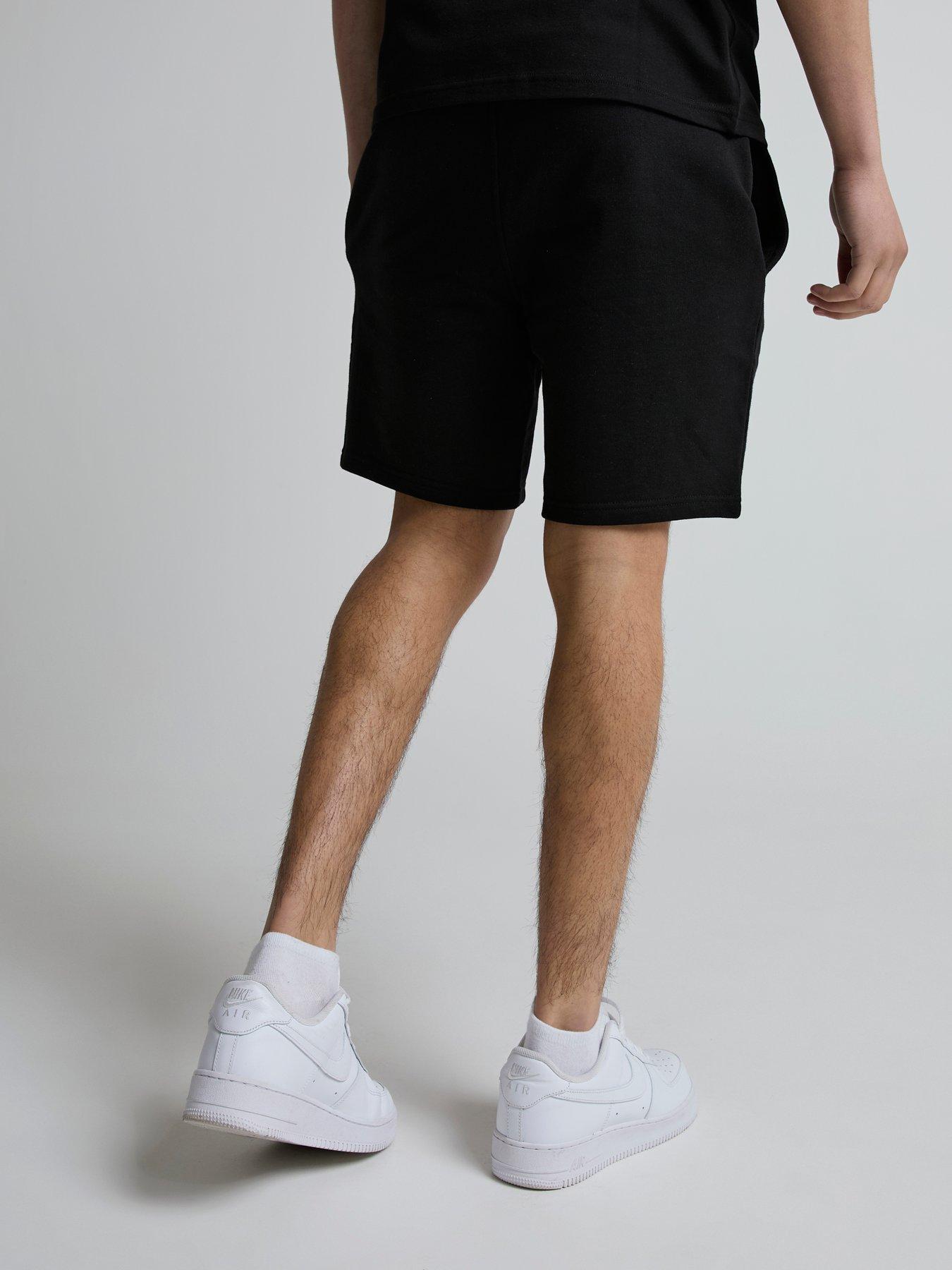 zavetti-canada-botticini-compatto-loop-back-fleece-shorts-blackstillFront