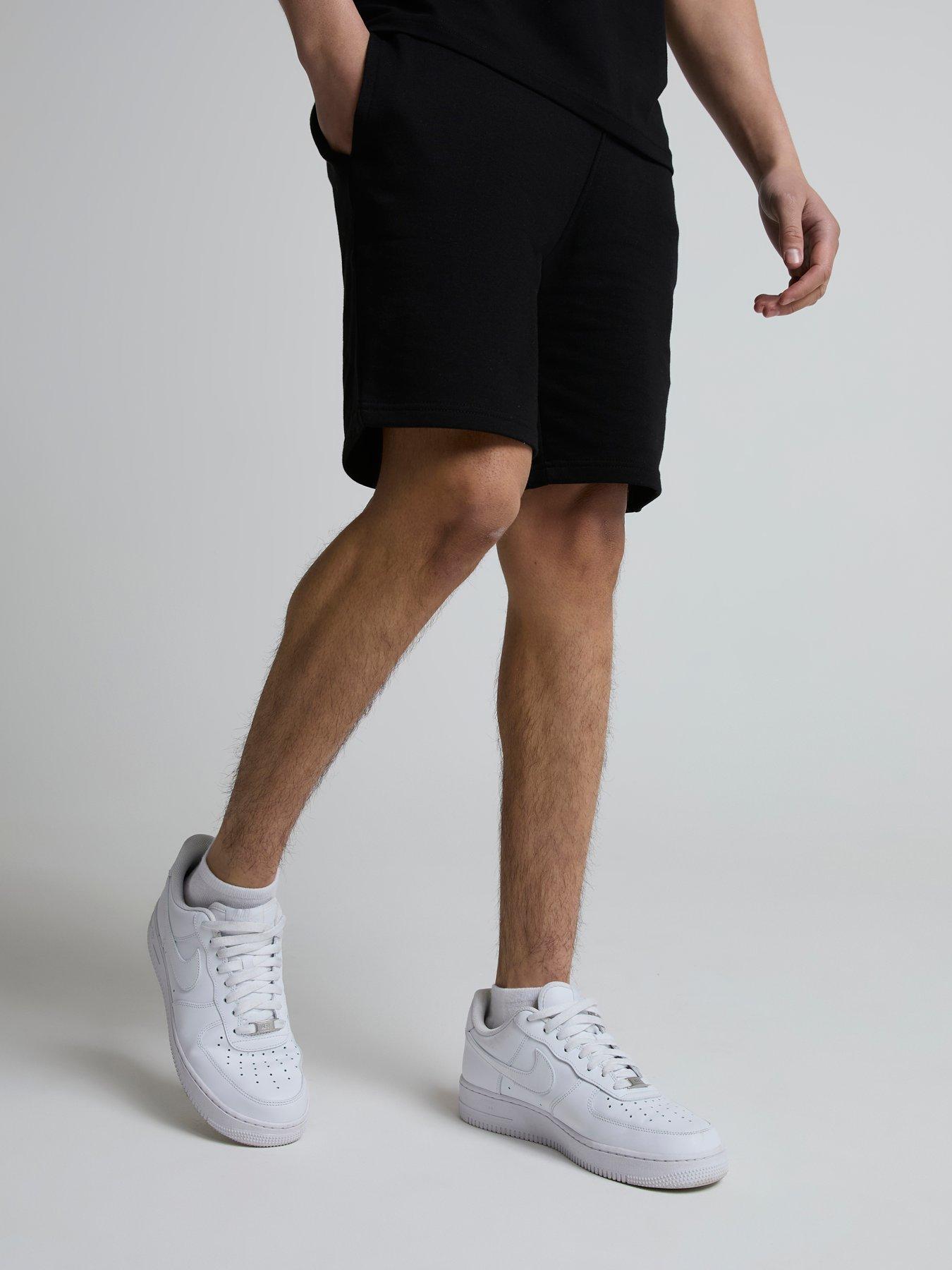 zavetti-canada-botticini-compatto-loop-back-fleece-shorts-blackoutfit