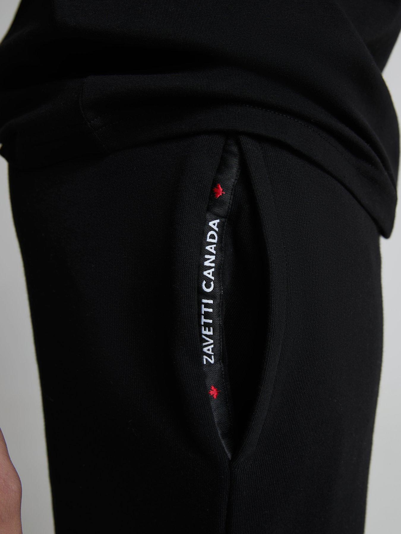 zavetti-canada-botticini-compatto-loop-back-fleece-shorts-blackdetail