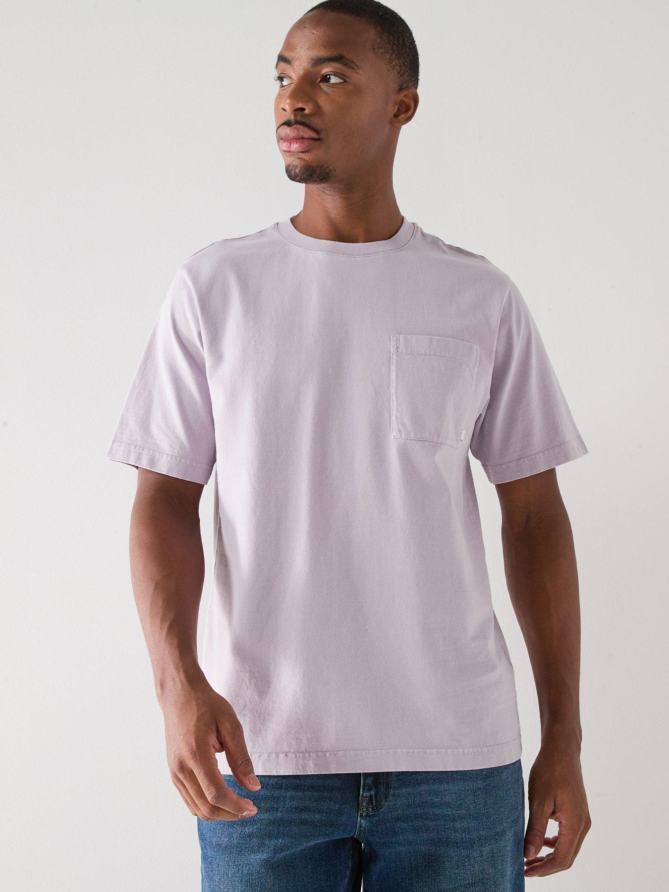 farah-chest-pocket-plain-t-shirt-light-purplefront