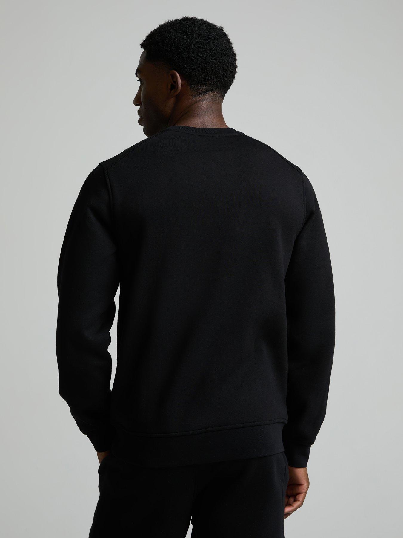 Image 2 of 5 of Zavetti Canada Botticini Compatto Small Left Chest Logo Sweatshirt - Black