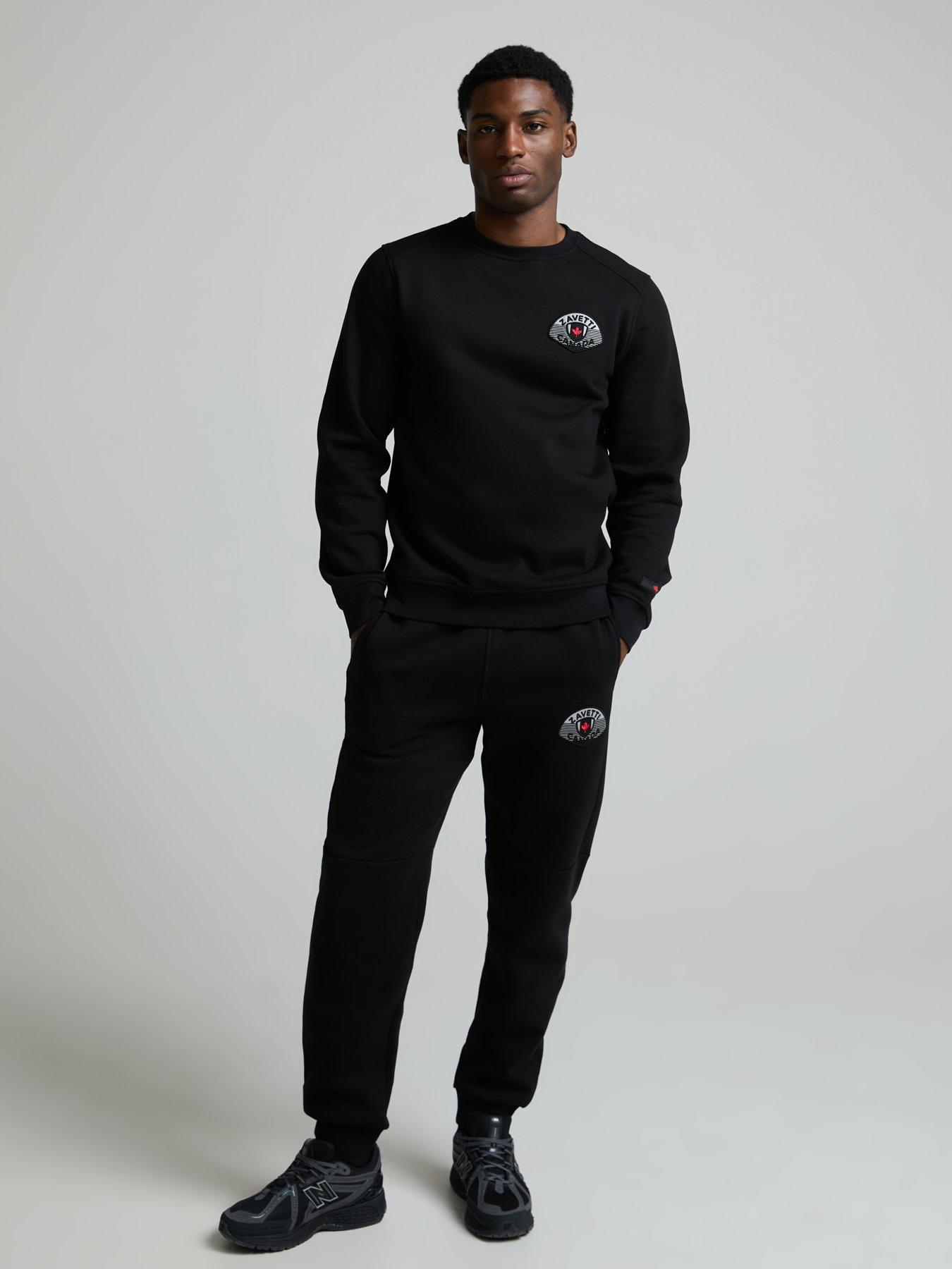 Image 3 of 5 of Zavetti Canada Botticini Compatto Small Left Chest Logo Sweatshirt - Black