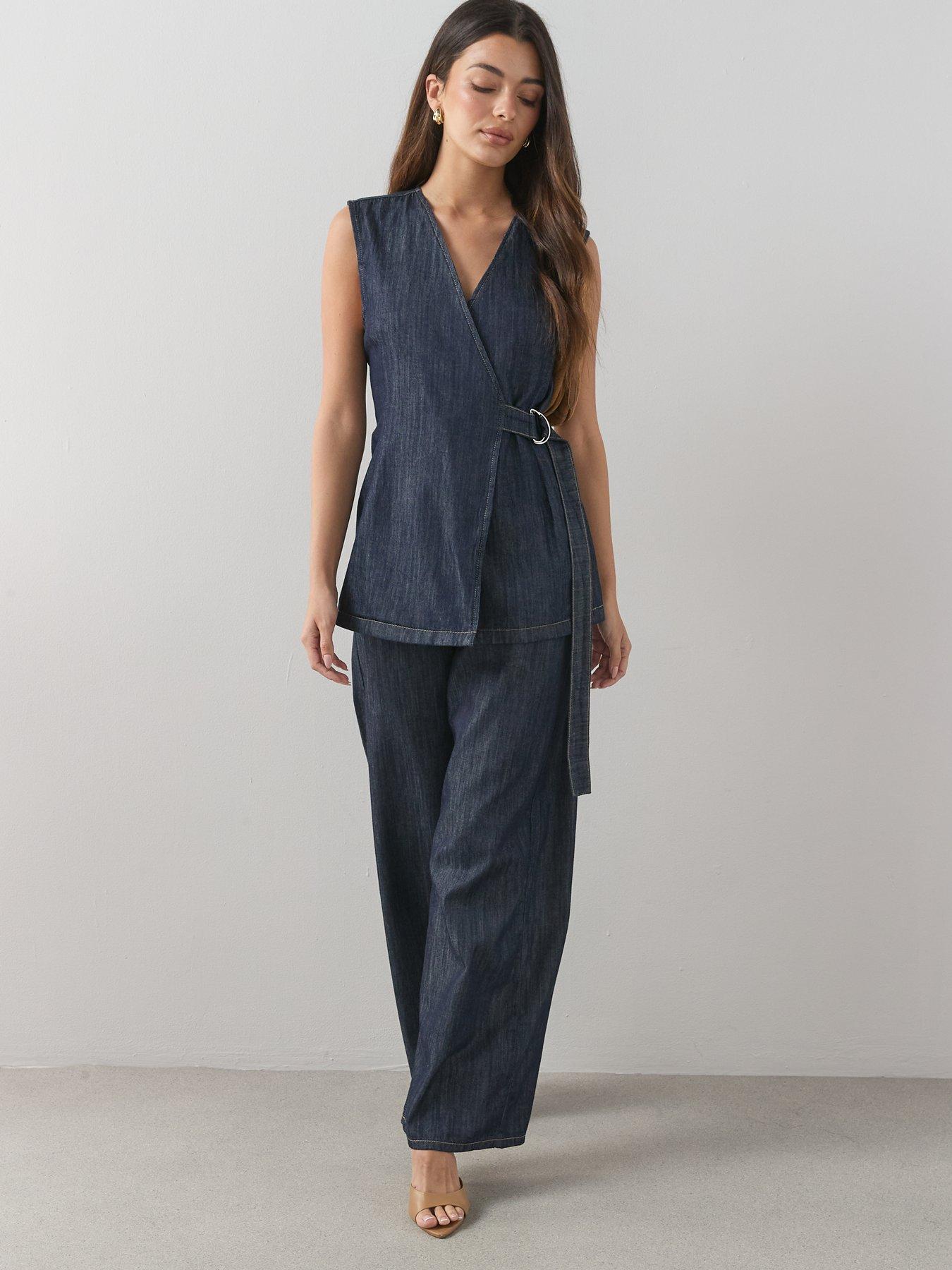 the-very-collection-wrap-denim-tunic-top-dark-washback