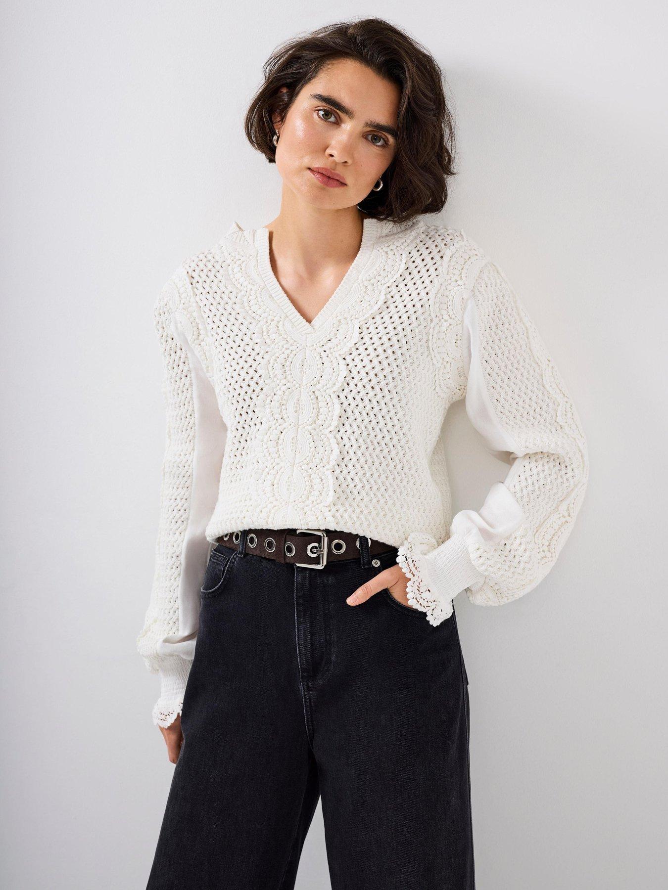 mint-velvet-ivory-woven-mix-jumper-white