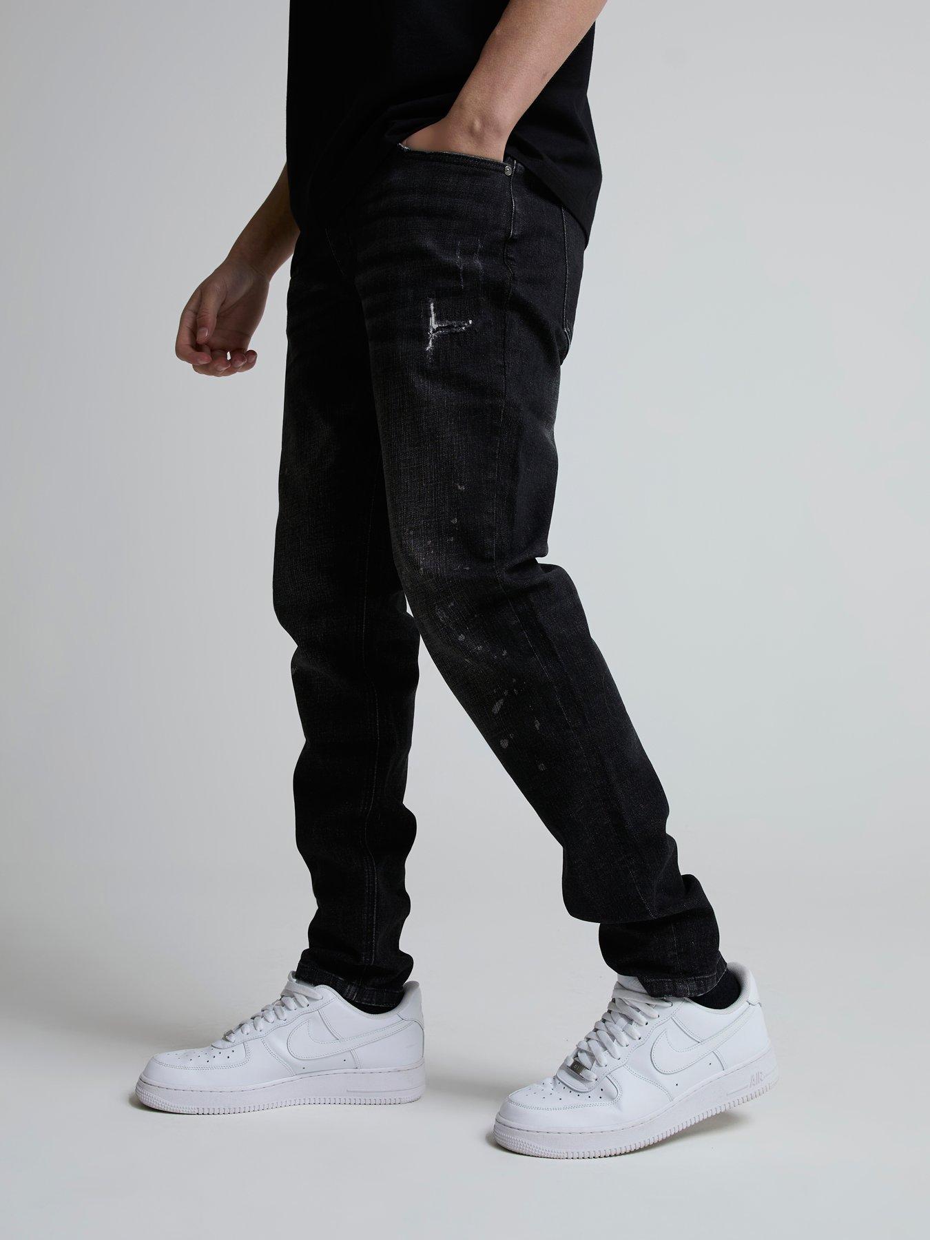 alessandro-zavetti-viragio-30-relaxed-loose-distressed-jeans-blackfront