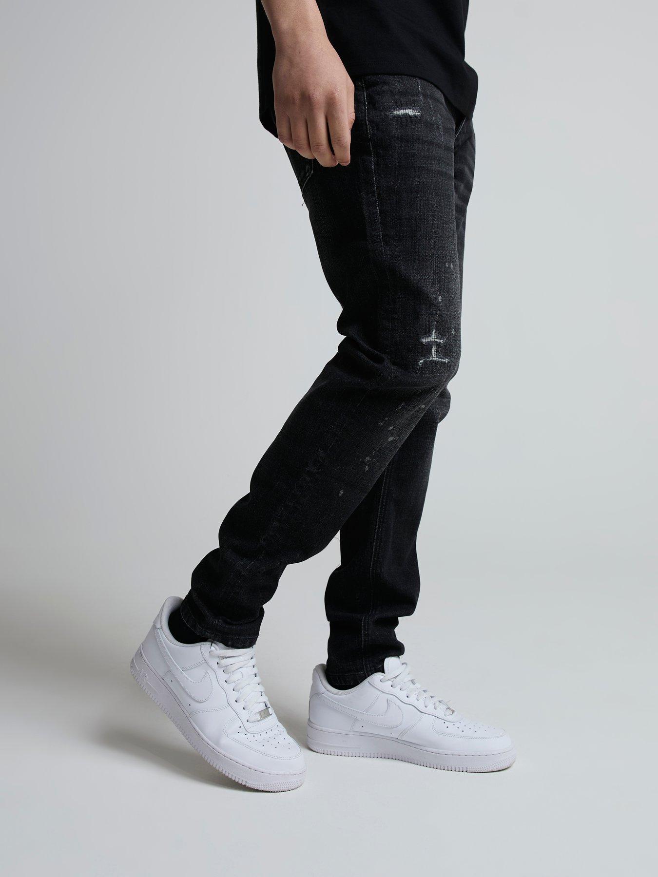 alessandro-zavetti-viragio-30-relaxed-loose-distressed-jeans-blackoutfit