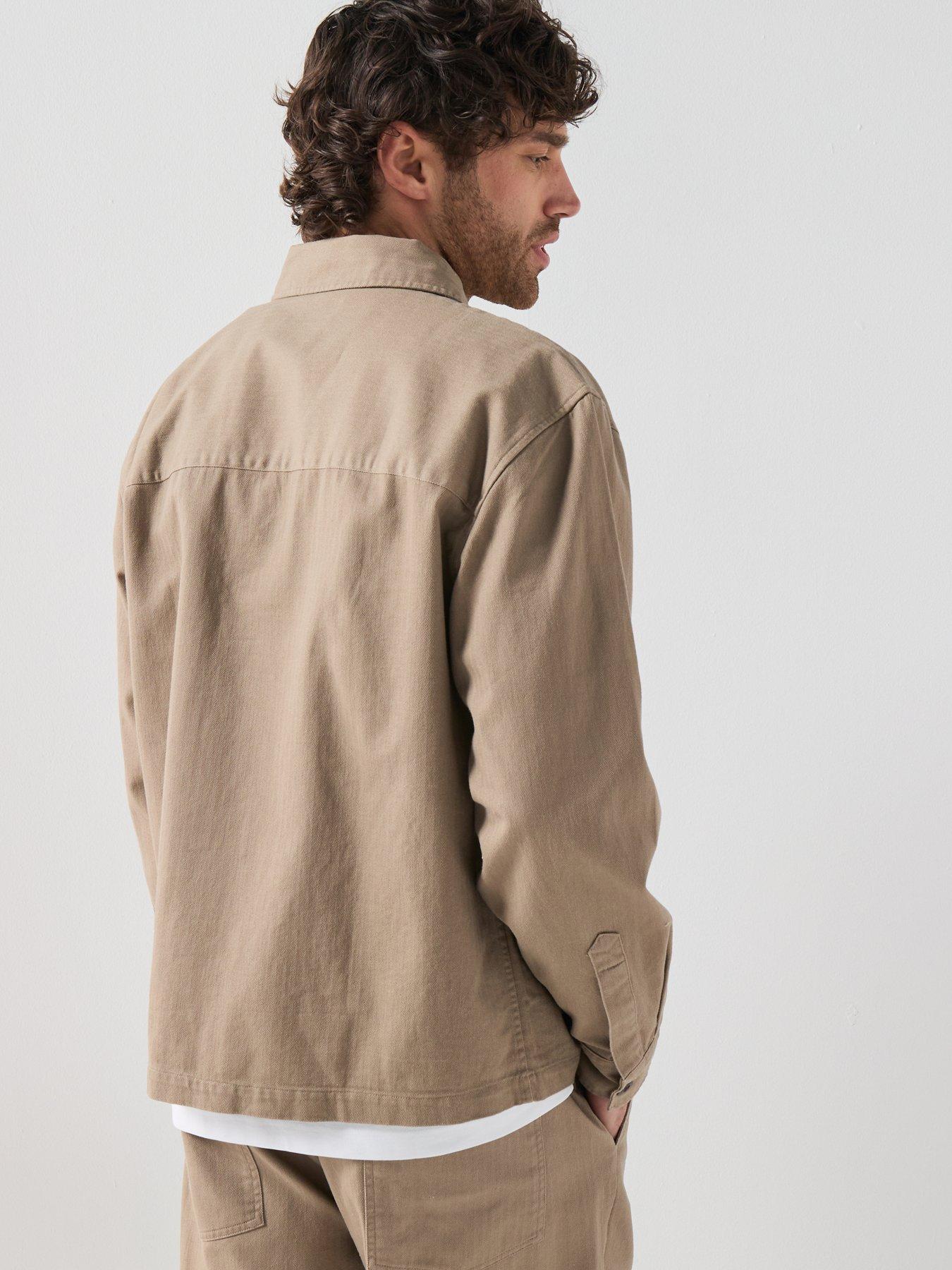 farah-farah-f-tab-marshall-box-fit-herringbone-overshirt-beigestillFront