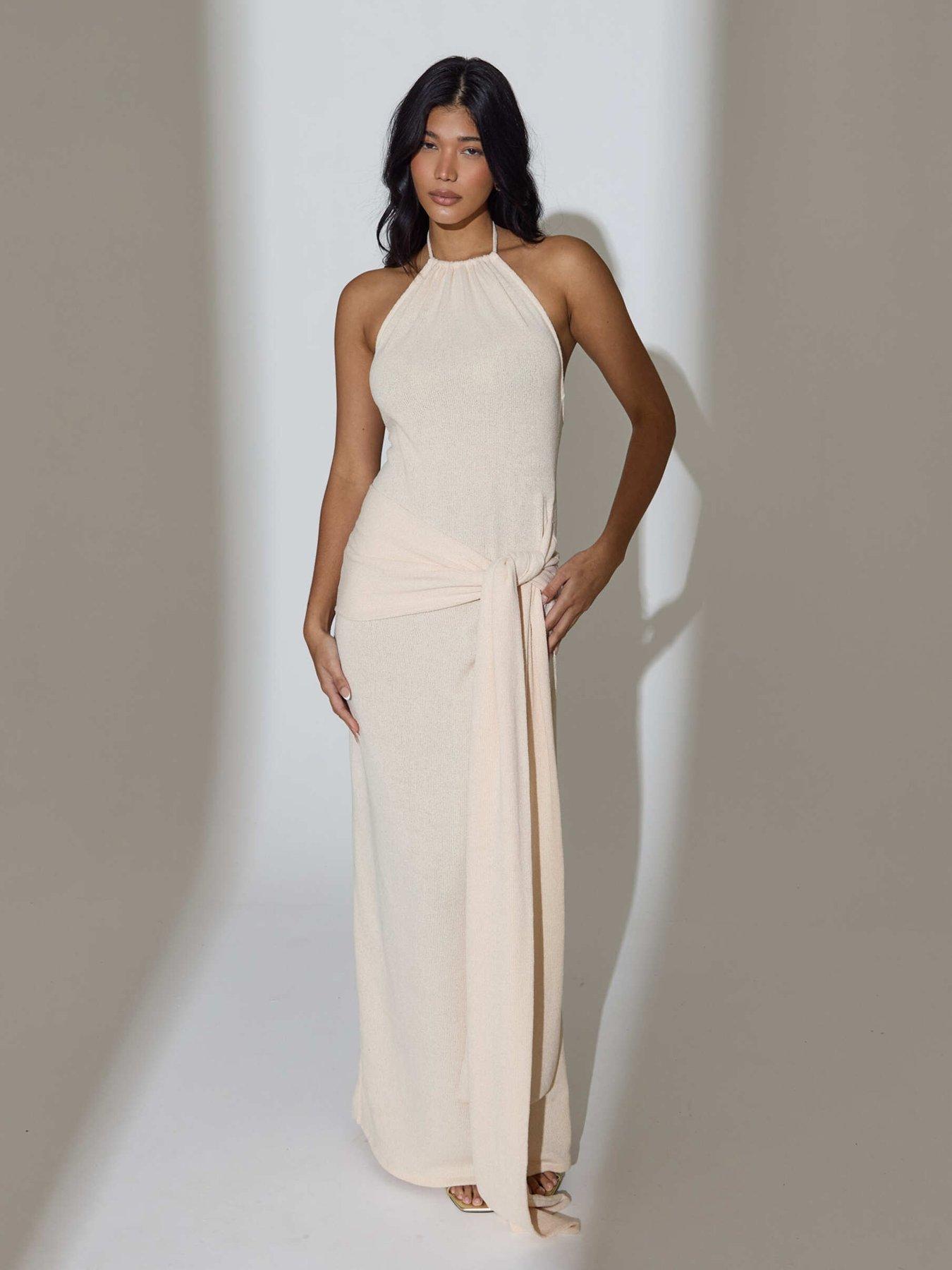 sand bridesmaid dresses Long V-Neck Chiffon Sleeveless Side-Slit US4 / Custom color LAFEGEN Baby Girls Mary Customizable in 40+ colors wine red prom dresses Size:09.0 M