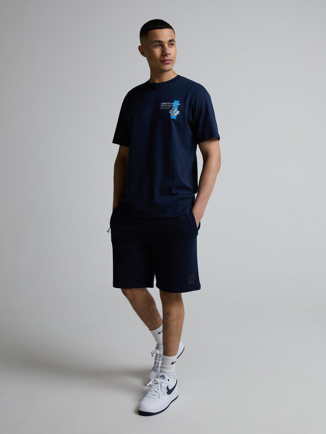 Image 3 of 5 of Zavetti Canada Kimatio Back Grahic T-Shirt - Navy