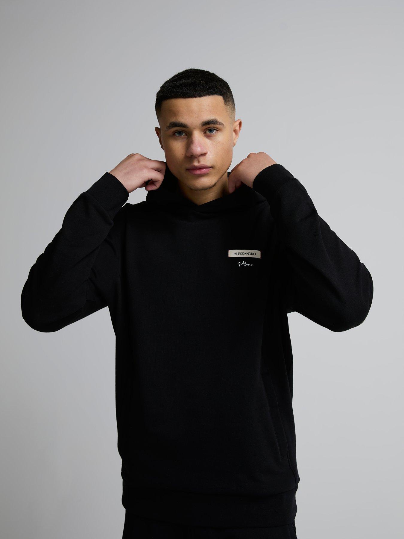 Image 2 of 3 of Alessandro Zavetti Alessandro Zavetti Cenerello Woven Tab Hoodie