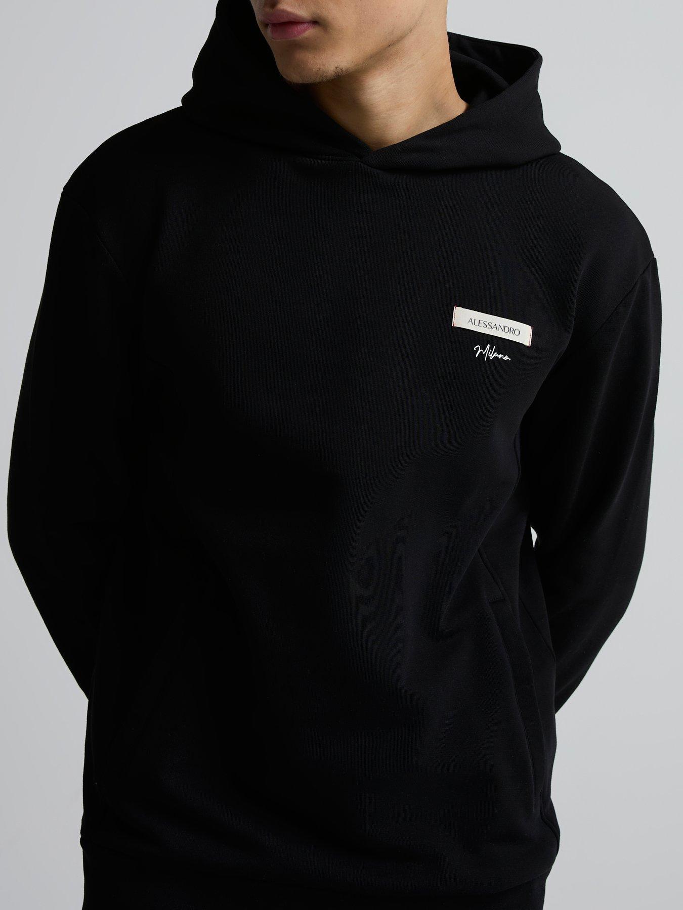 Image 3 of 3 of Alessandro Zavetti Alessandro Zavetti Cenerello Woven Tab Hoodie